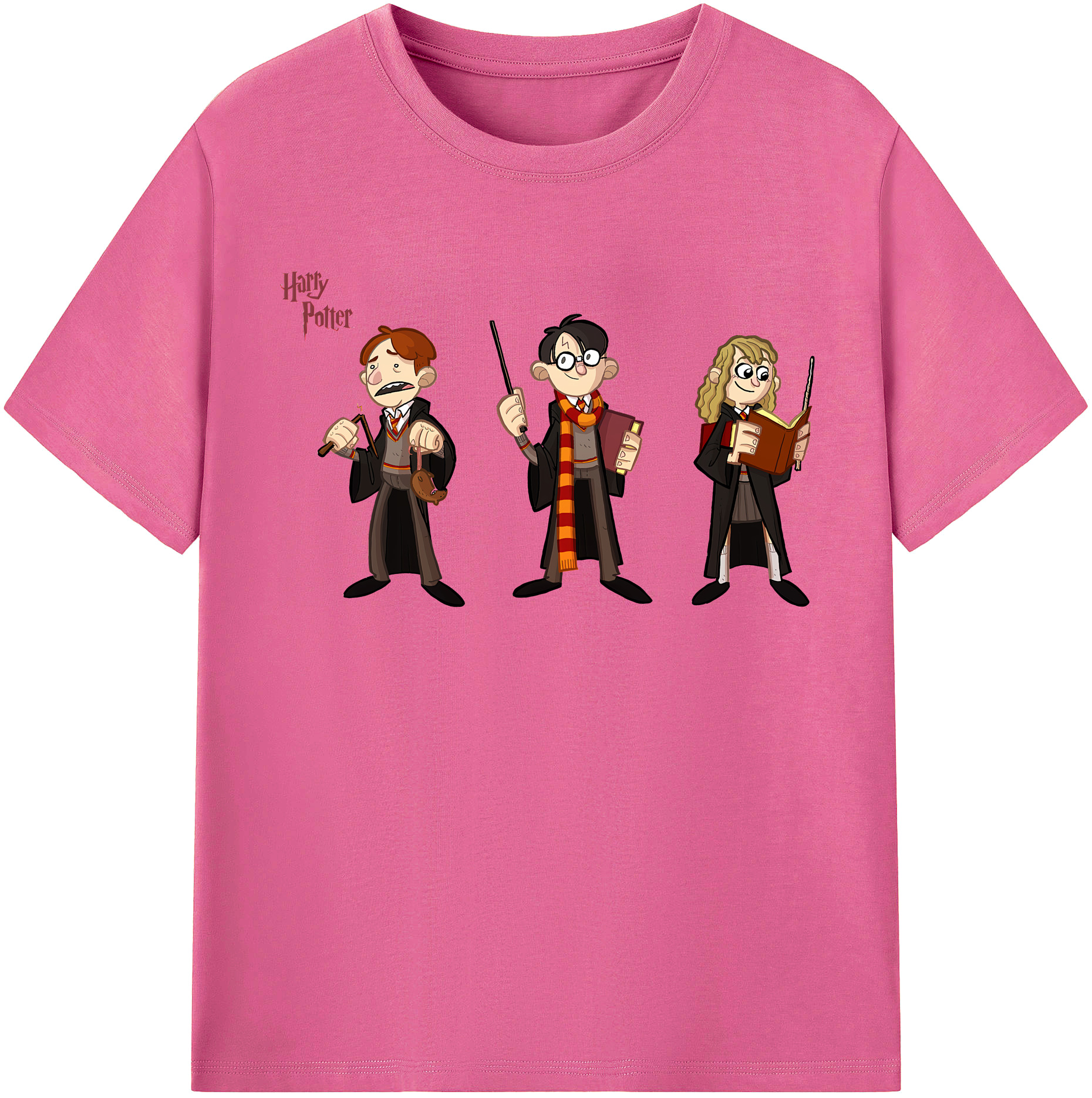 （画像用） Harry Potter ハリー・ポッターシリーズ レディースカジュアルプリントTシャツ（綿100％）