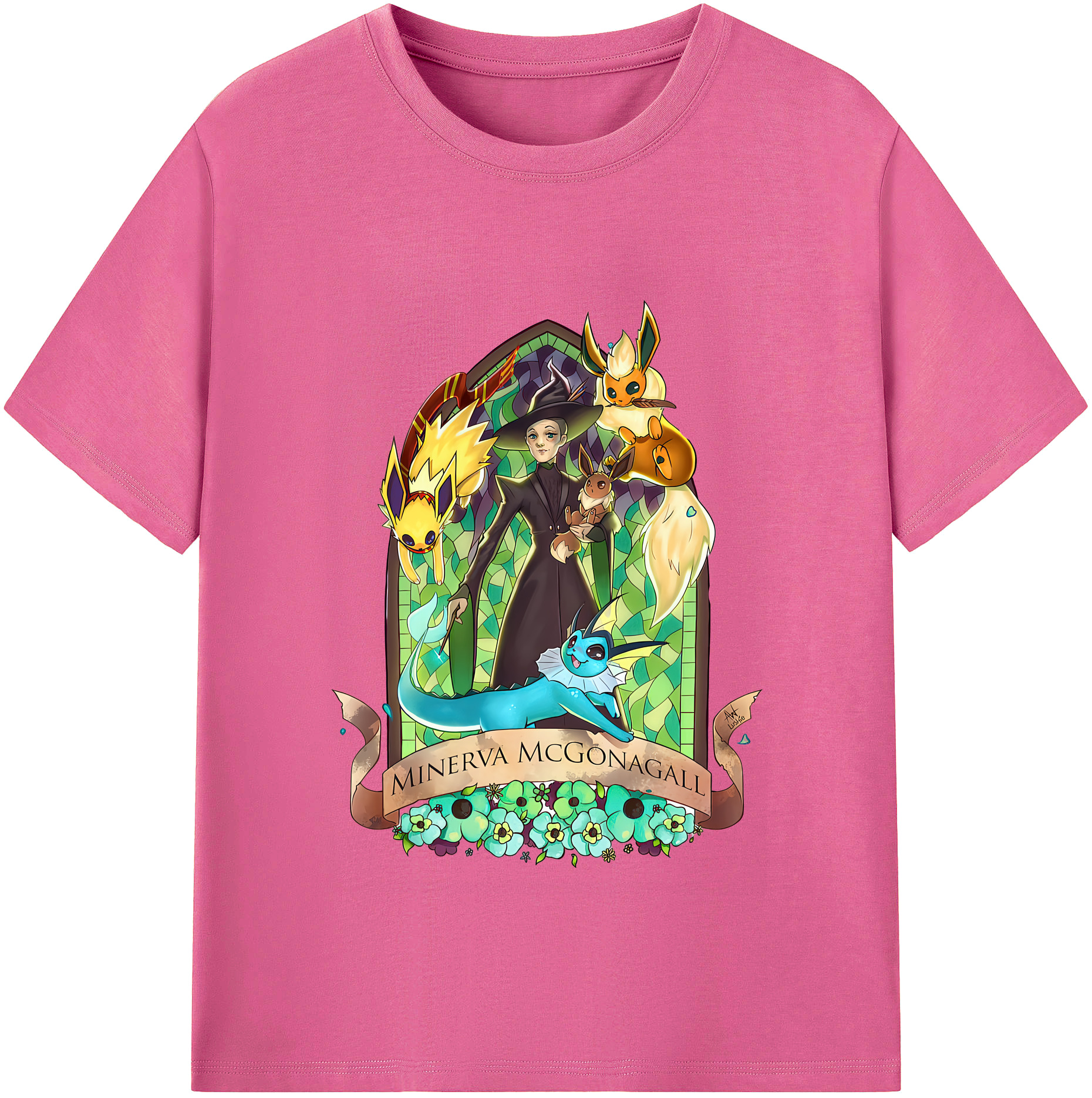（画像用） Harry Potter ハリー・ポッターシリーズ レディースカジュアルプリントTシャツ（綿100％）