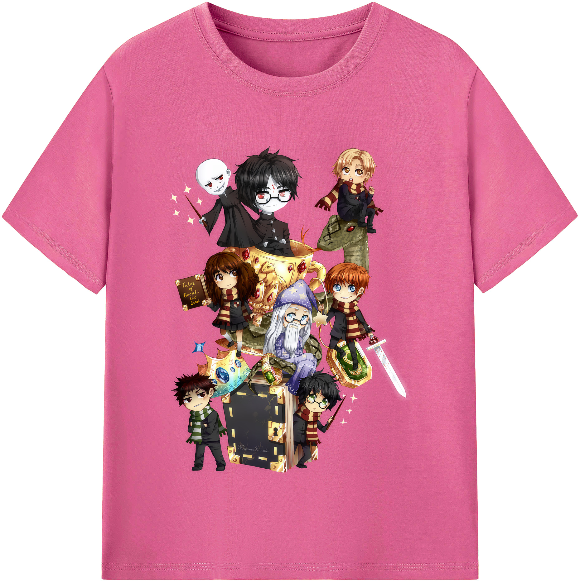 （画像用） Harry Potter ハリー・ポッターシリーズ レディースカジュアルプリントTシャツ（綿100％）