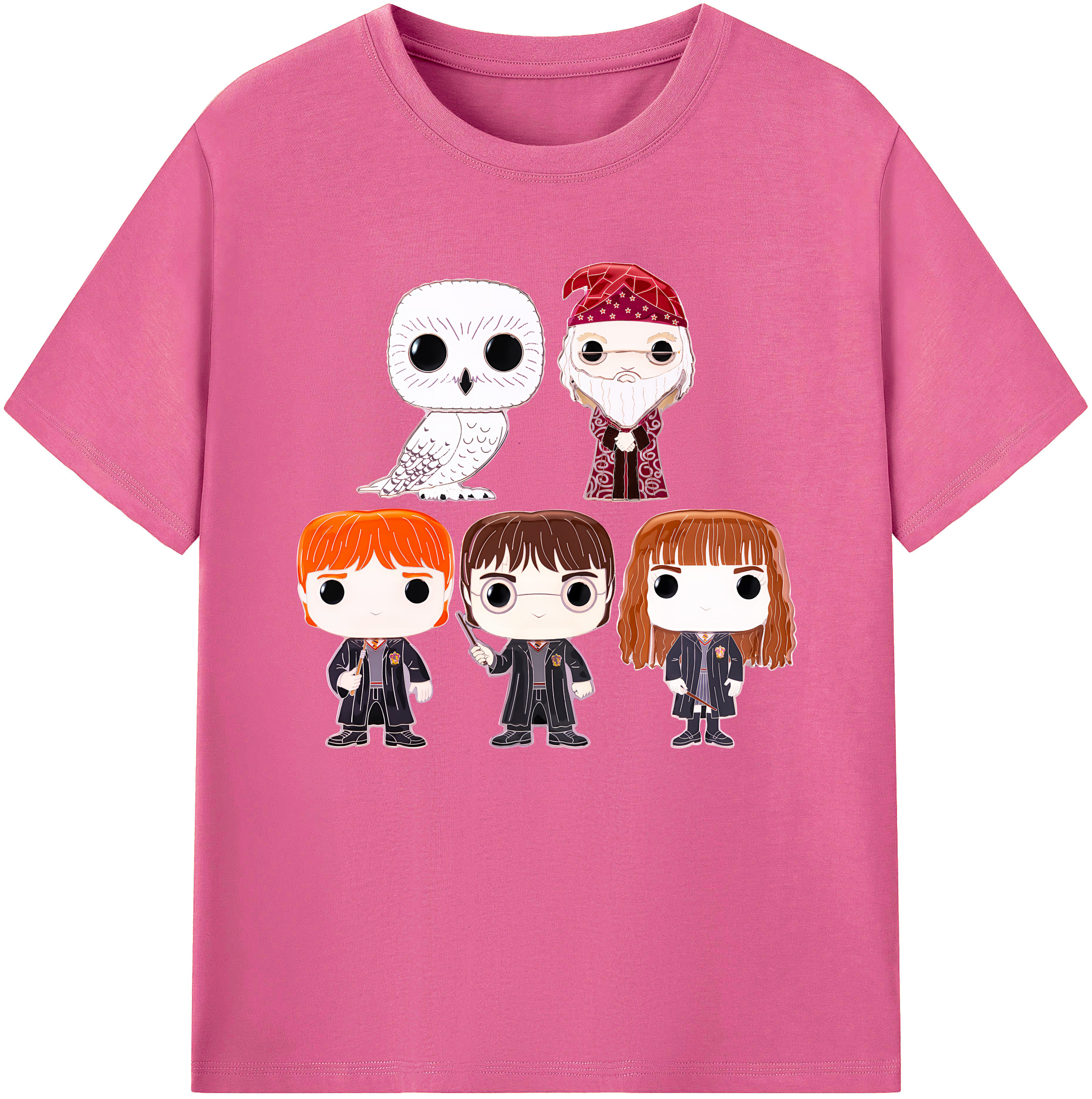 （画像用） Harry Potter ハリー・ポッターシリーズ レディースカジュアルプリントTシャツ（綿100％）