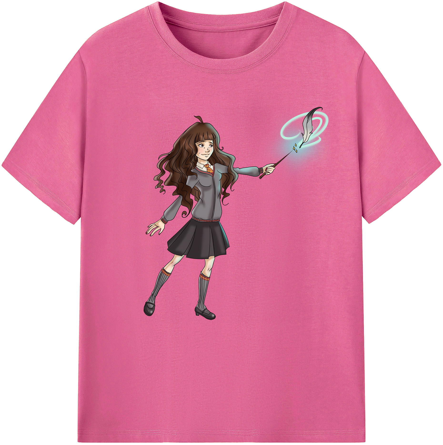 （画像用） Harry Potter ハリー・ポッターシリーズ レディースカジュアルプリントTシャツ（綿100％）