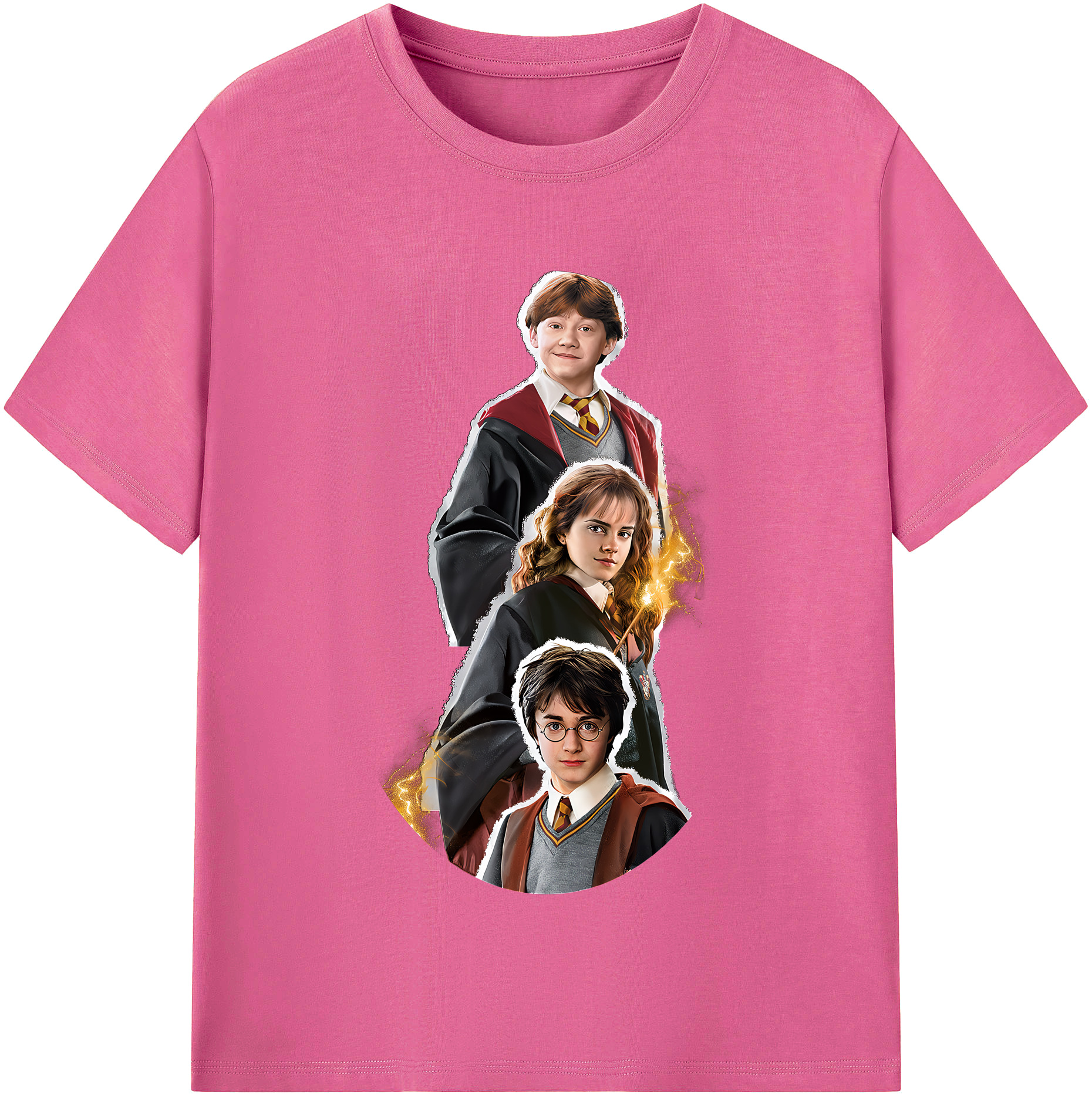 （画像用） Harry Potter ハリー・ポッターシリーズ レディースカジュアルプリントTシャツ（綿100％）