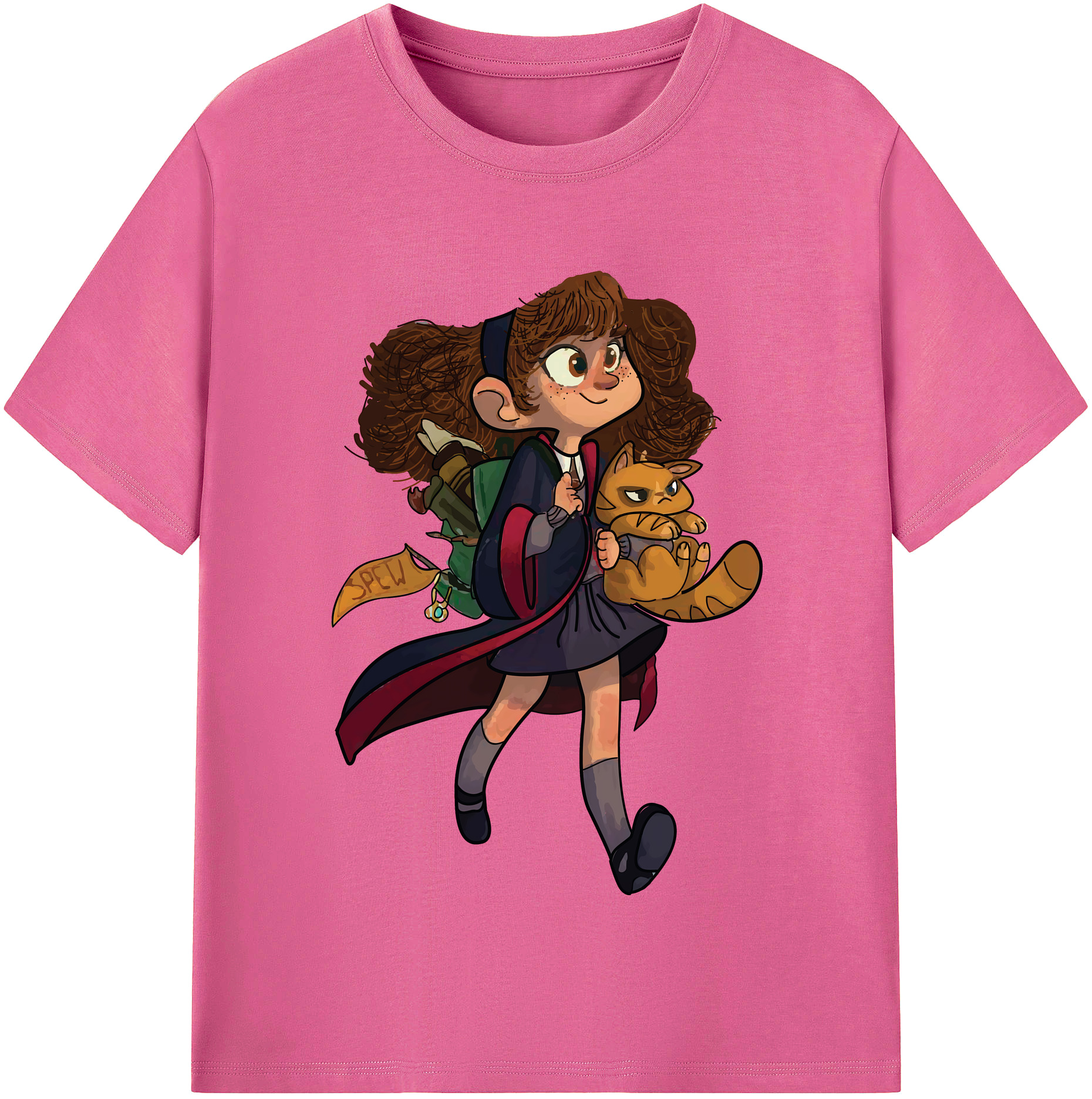 （画像用） Harry Potter ハリー・ポッターシリーズ レディースカジュアルプリントTシャツ（綿100％）