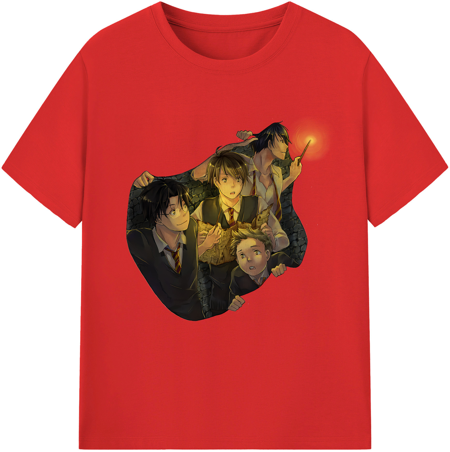 （画像用） Harry Potter ハリー・ポッターシリーズ レディースカジュアルプリントTシャツ（綿100％）