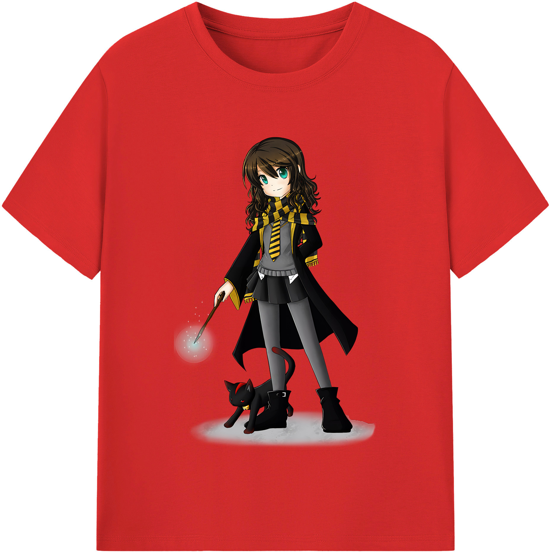 （画像用） Harry Potter ハリー・ポッターシリーズ レディースカジュアルプリントTシャツ（綿100％）