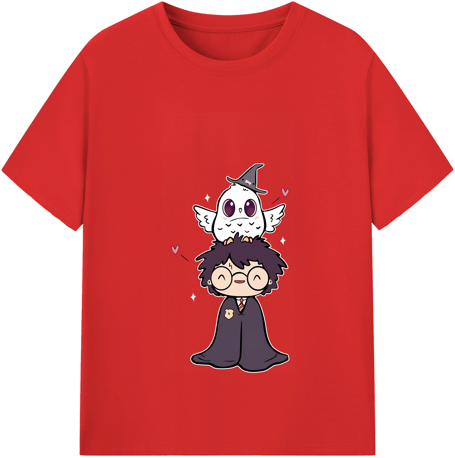 （画像用） Harry Potter ハリー・ポッターシリーズ レディースカジュアルプリントTシャツ（綿100％）