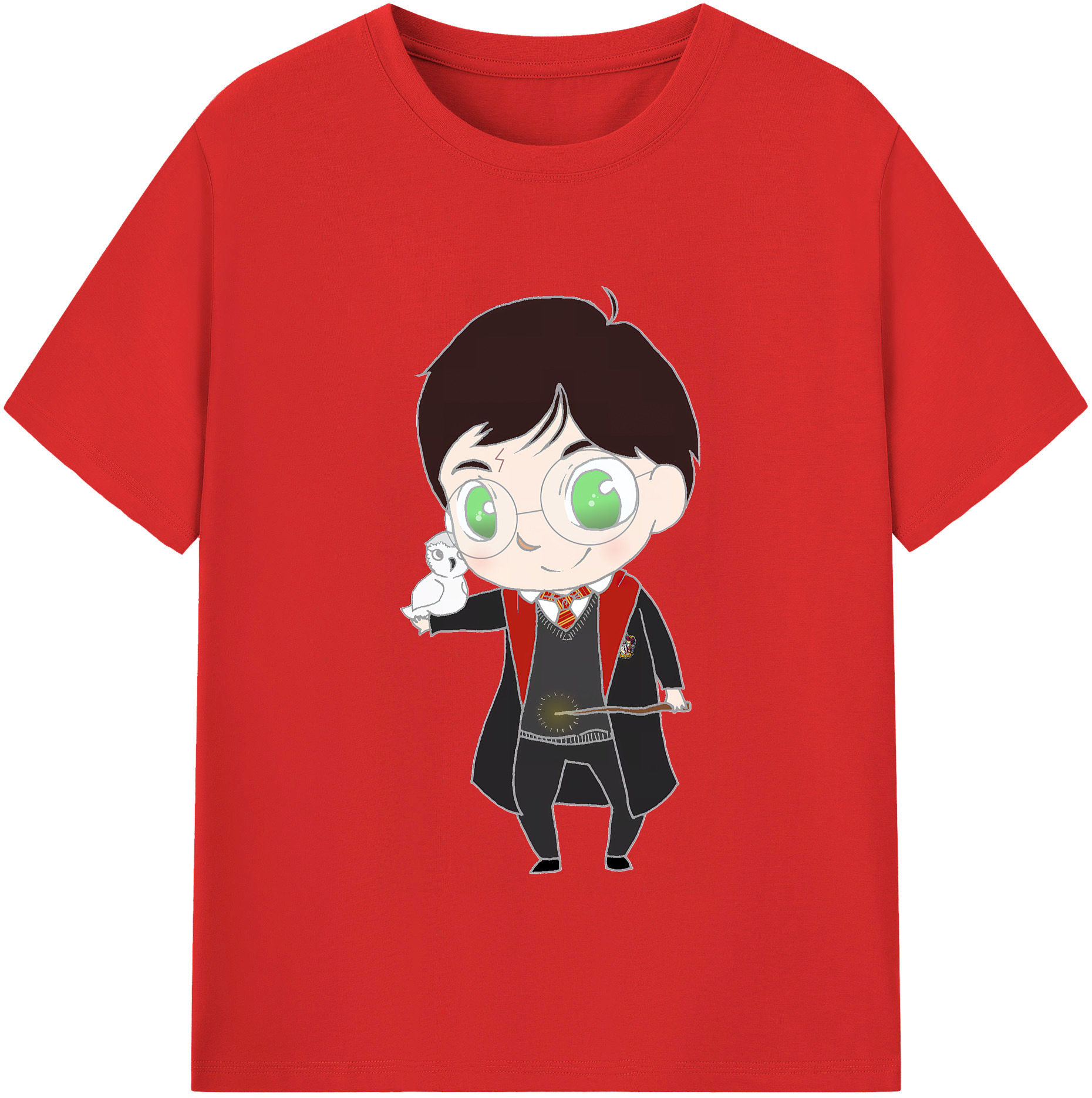 （画像用） Harry Potter ハリー・ポッターシリーズ レディースカジュアルプリントTシャツ（綿100％）