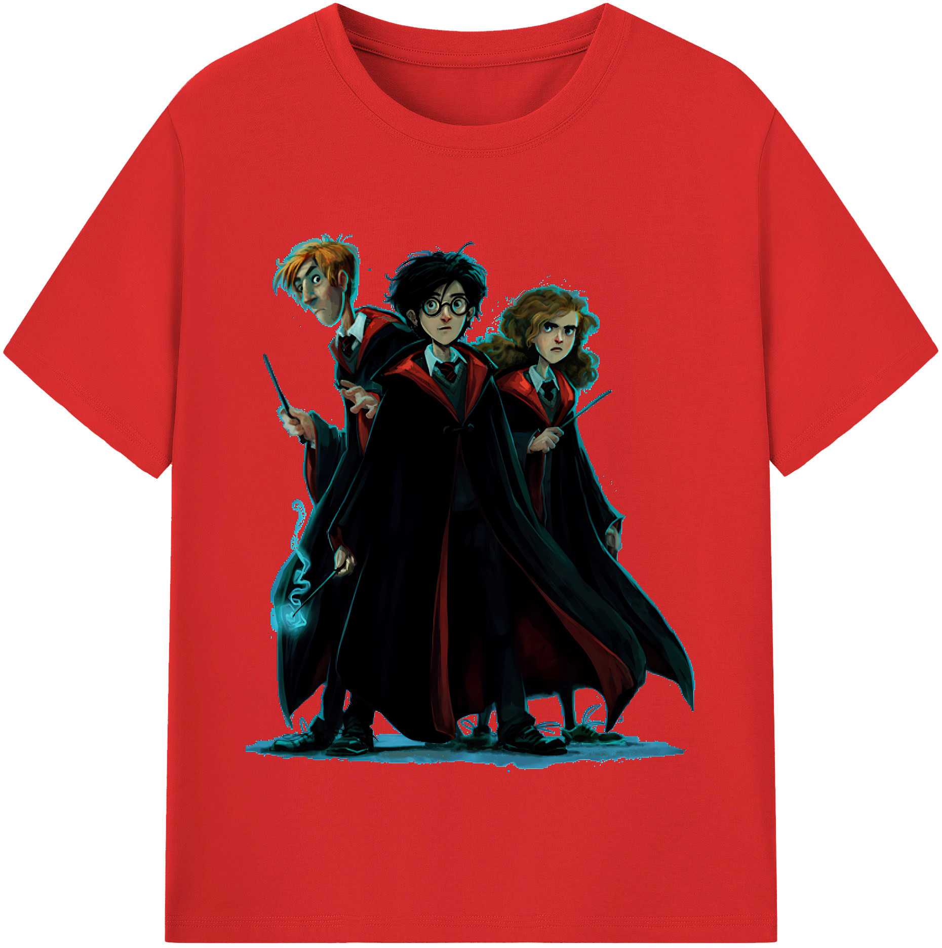 （画像用） Harry Potter ハリー・ポッターシリーズ レディースカジュアルプリントTシャツ（綿100％）