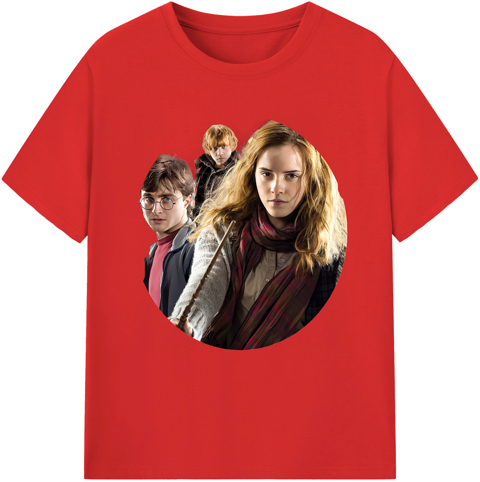 （画像用） Harry Potter ハリー・ポッターシリーズ レディースカジュアルプリントTシャツ（綿100％）
