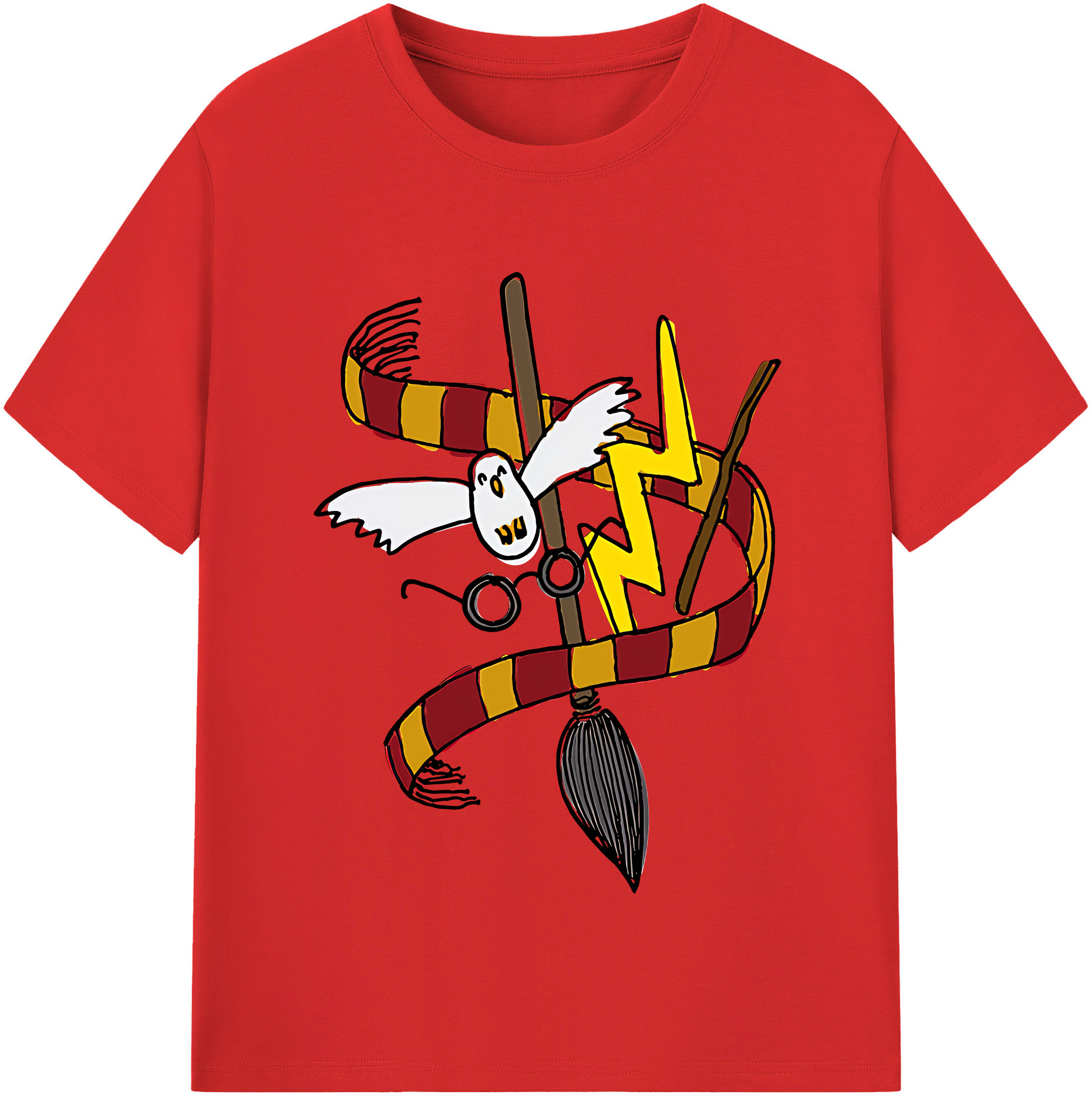 （画像用） Harry Potter ハリー・ポッターシリーズ レディースカジュアルプリントTシャツ（綿100％）