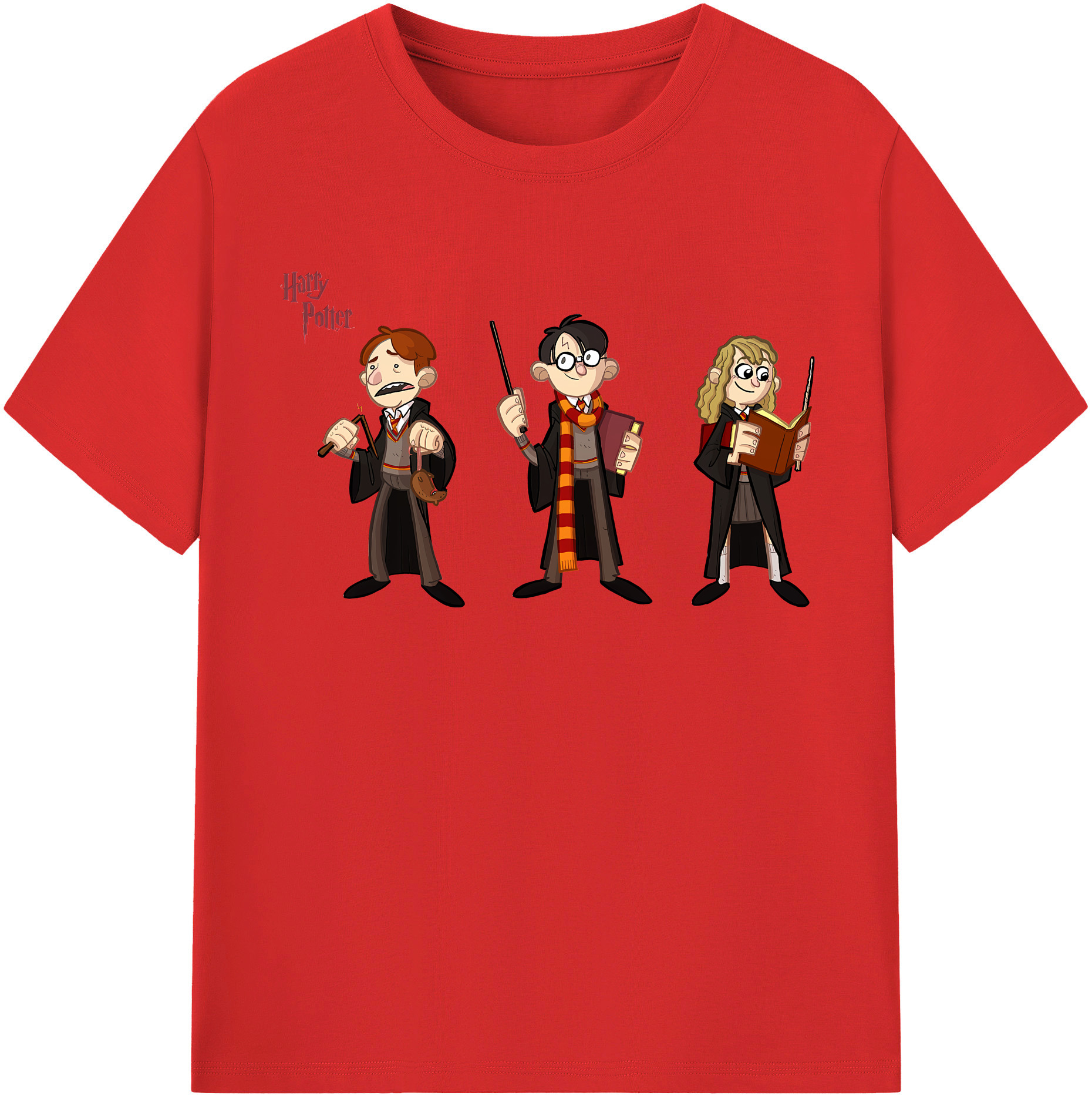 （画像用） Harry Potter ハリー・ポッターシリーズ レディースカジュアルプリントTシャツ（綿100％）
