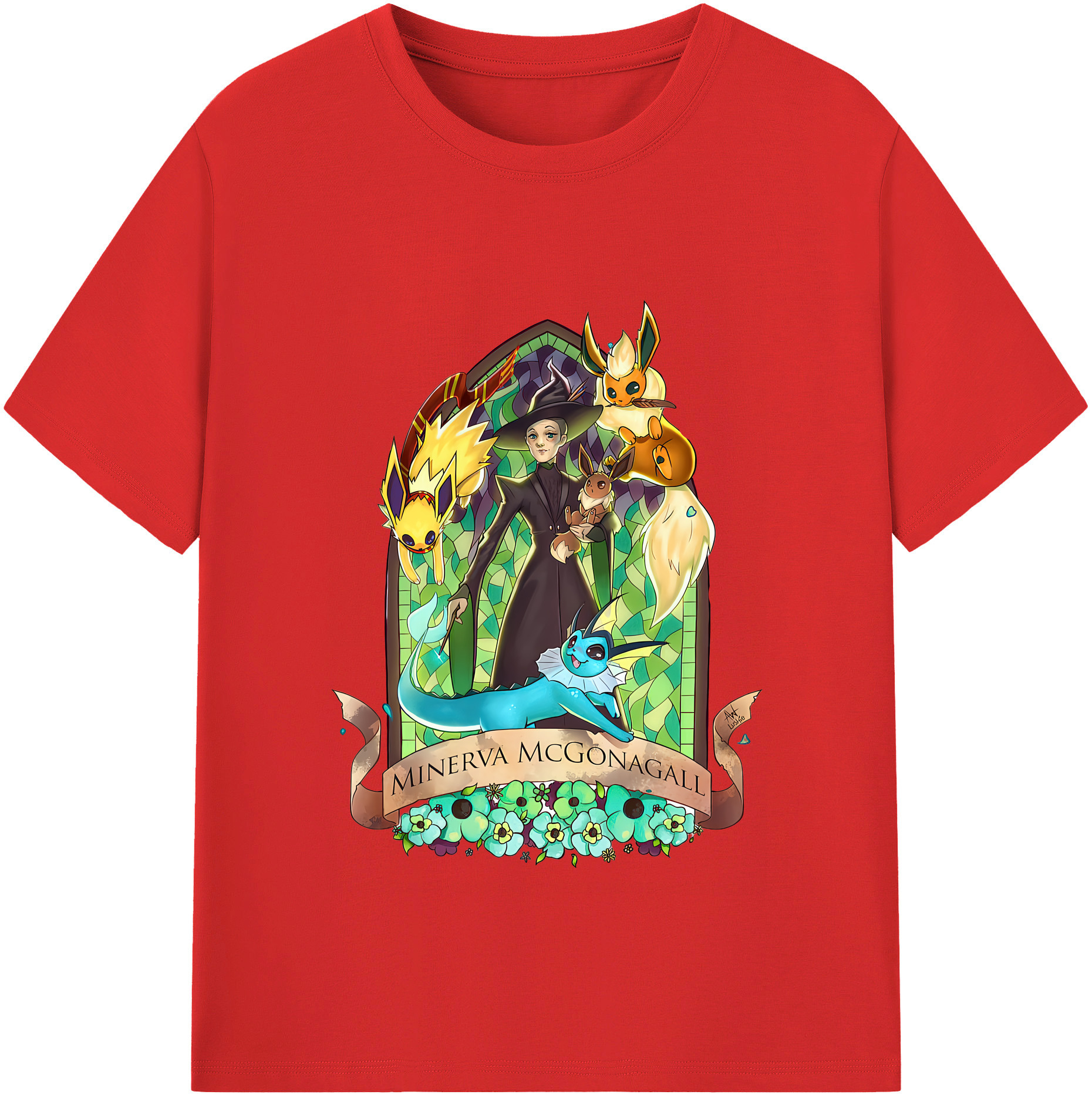 （画像用） Harry Potter ハリー・ポッターシリーズ レディースカジュアルプリントTシャツ（綿100％）