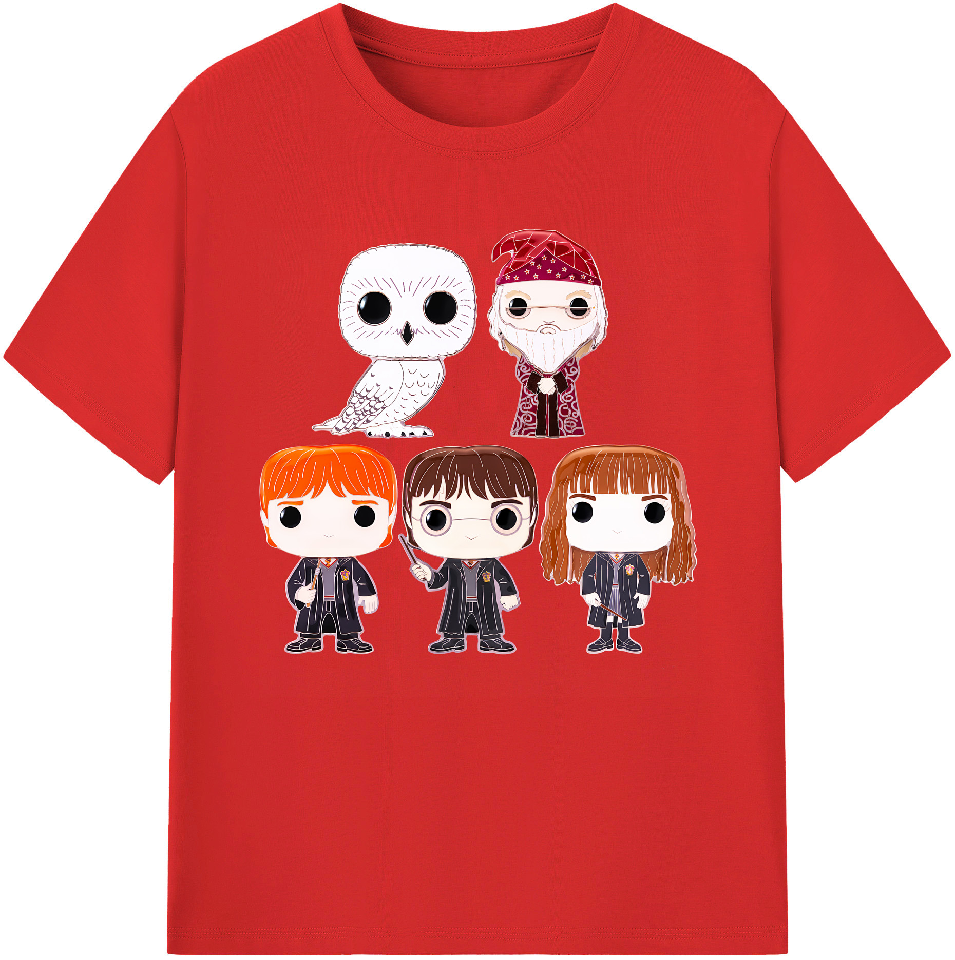 （画像用） Harry Potter ハリー・ポッターシリーズ レディースカジュアルプリントTシャツ（綿100％）