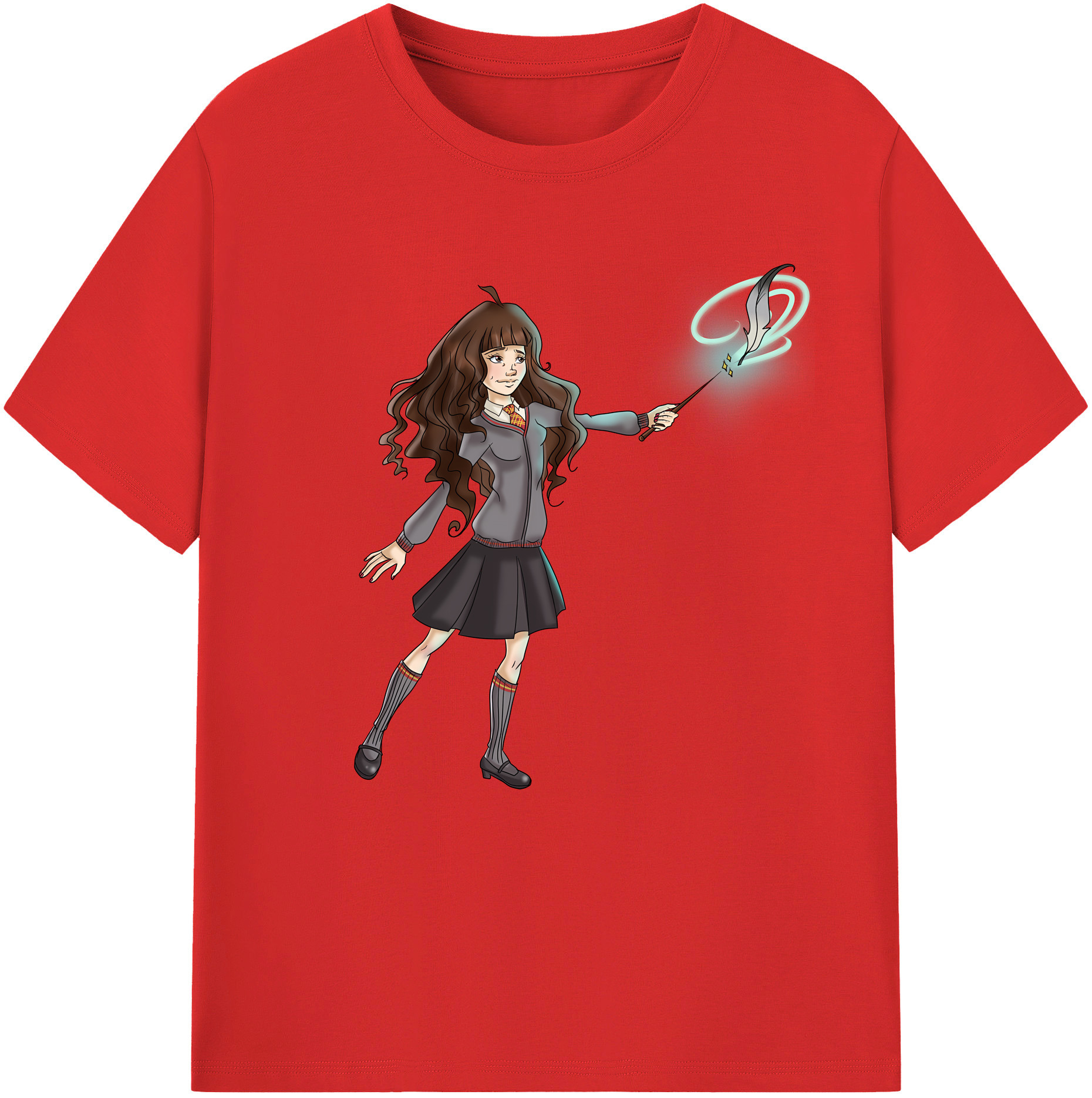 （画像用） Harry Potter ハリー・ポッターシリーズ レディースカジュアルプリントTシャツ（綿100％）
