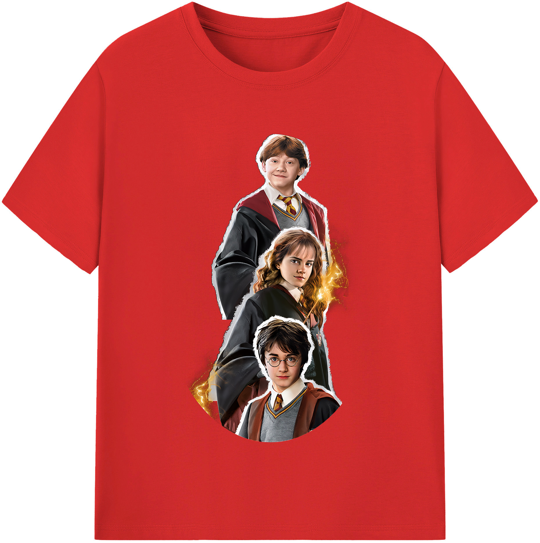 （画像用） Harry Potter ハリー・ポッターシリーズ レディースカジュアルプリントTシャツ（綿100％）