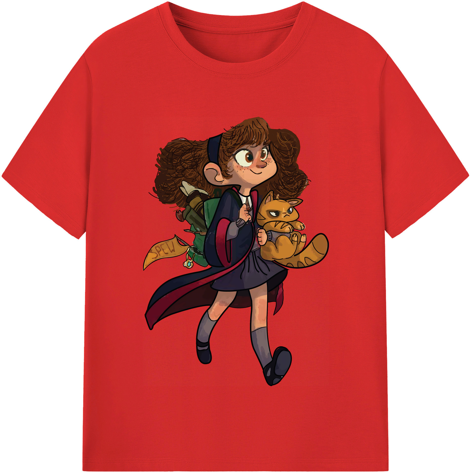 （画像用） Harry Potter ハリー・ポッターシリーズ レディースカジュアルプリントTシャツ（綿100％）