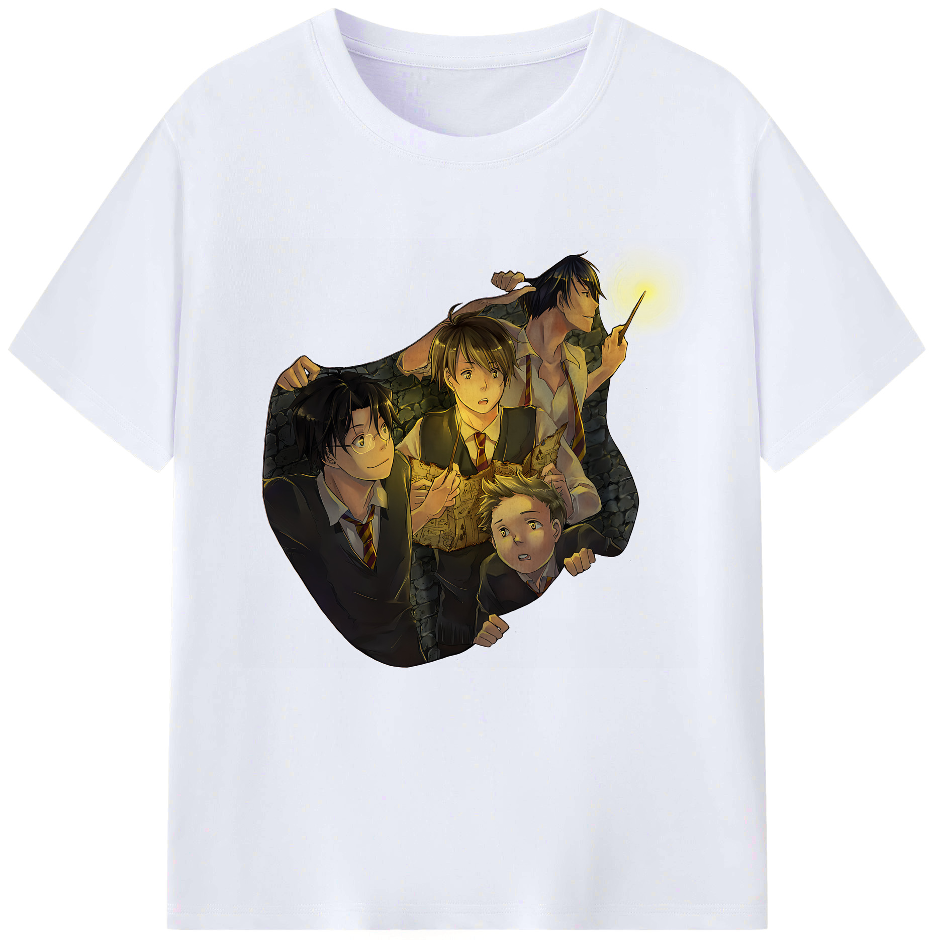 （画像用） Harry Potter ハリー・ポッターシリーズ レディースカジュアルプリントTシャツ（綿100％）