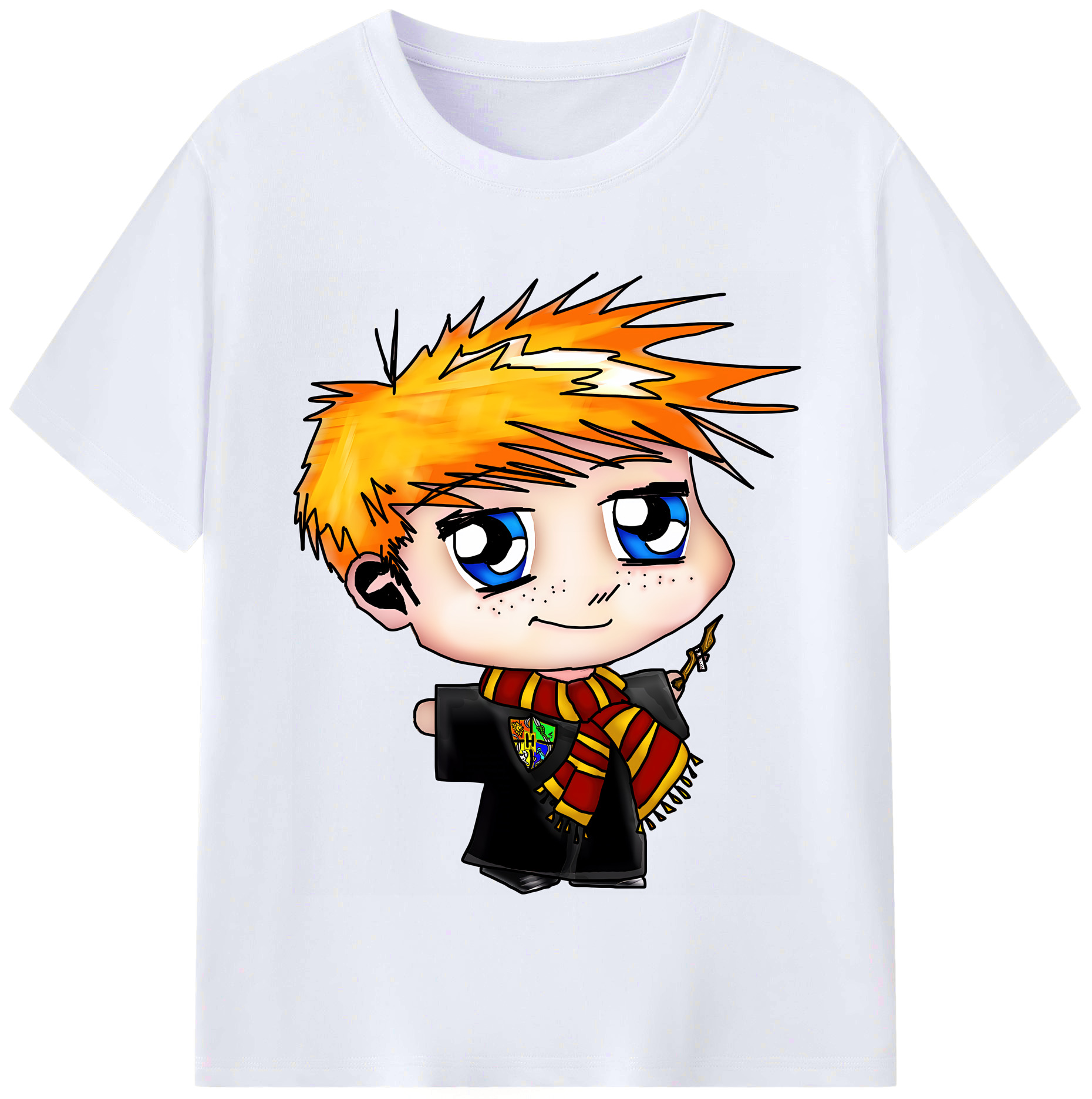 （画像用） Harry Potter ハリー・ポッターシリーズ レディースカジュアルプリントTシャツ（綿100％）