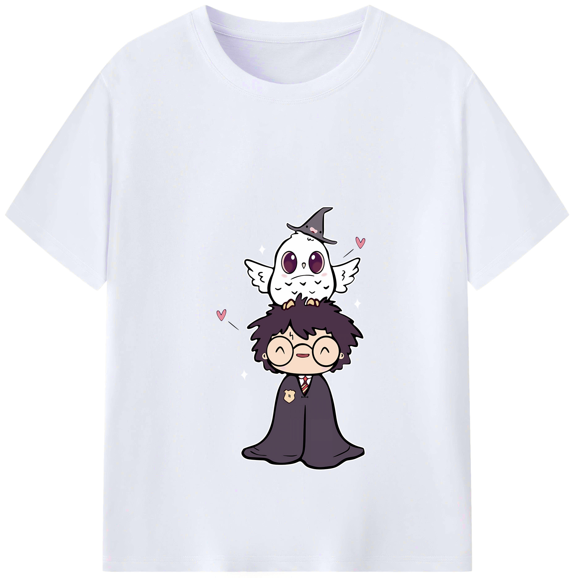（画像用） Harry Potter ハリー・ポッターシリーズ レディースカジュアルプリントTシャツ（綿100％）