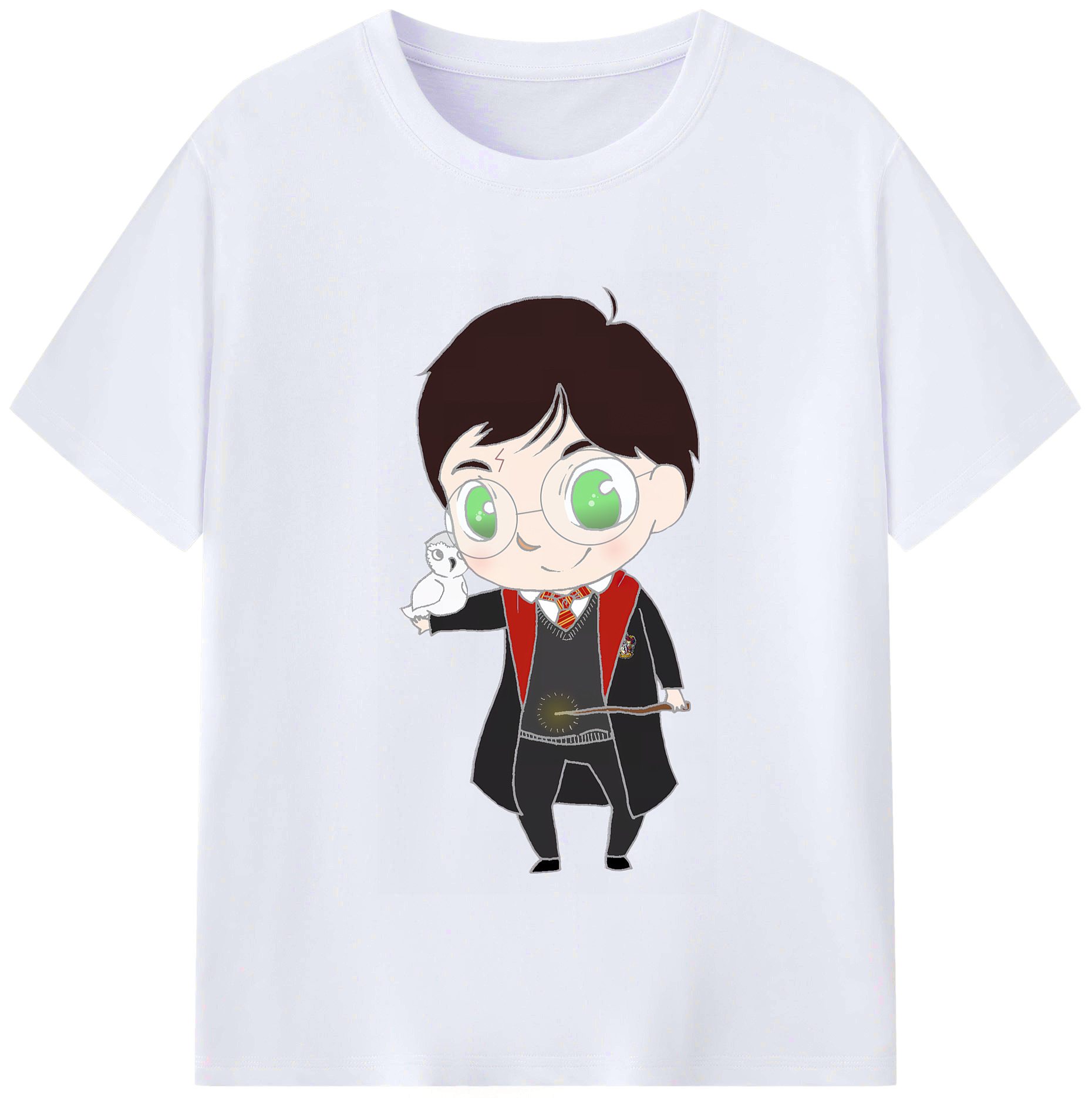 （画像用） Harry Potter ハリー・ポッターシリーズ レディースカジュアルプリントTシャツ（綿100％）