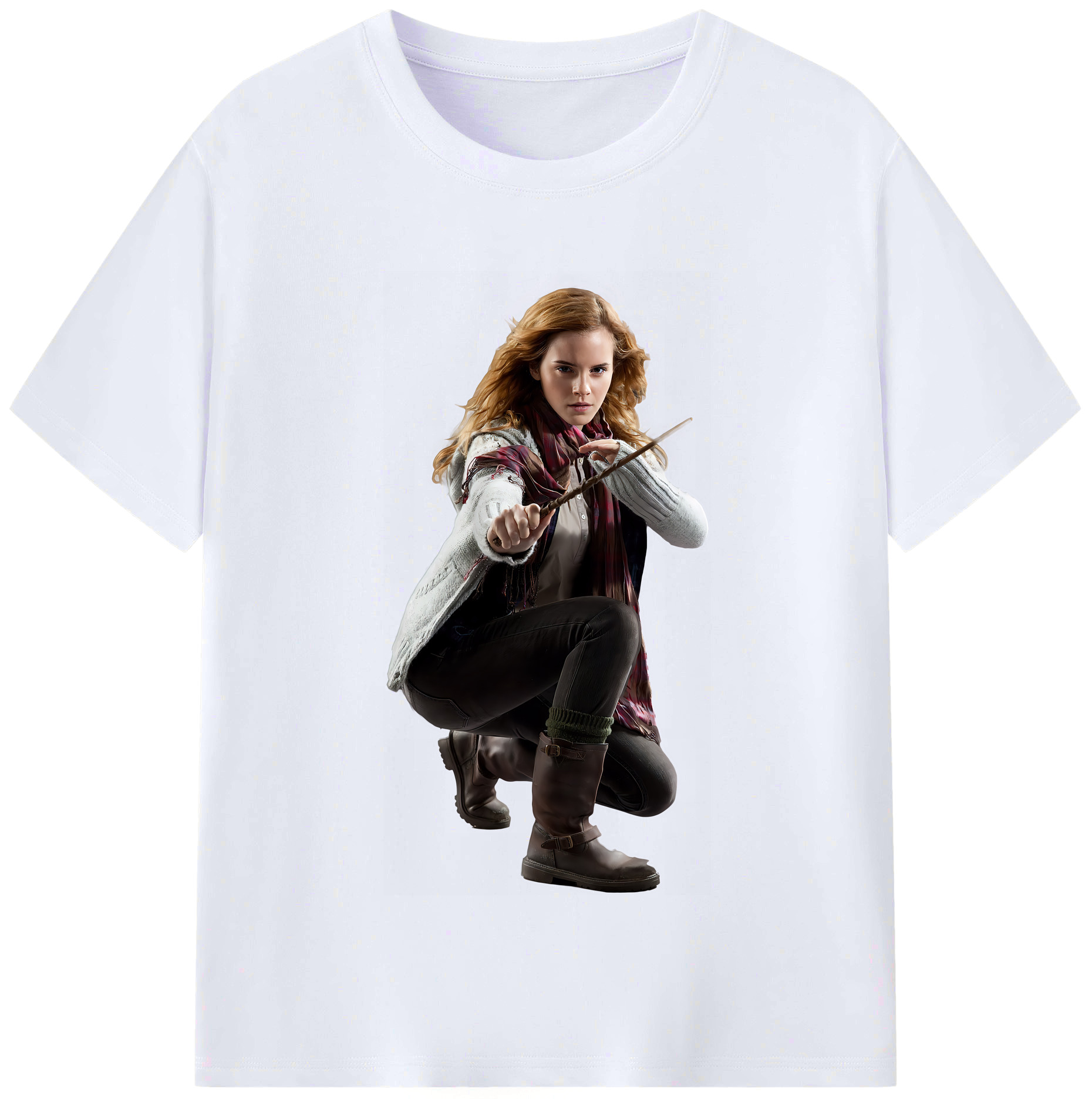 （画像用） Harry Potter ハリー・ポッターシリーズ レディースカジュアルプリントTシャツ（綿100％）