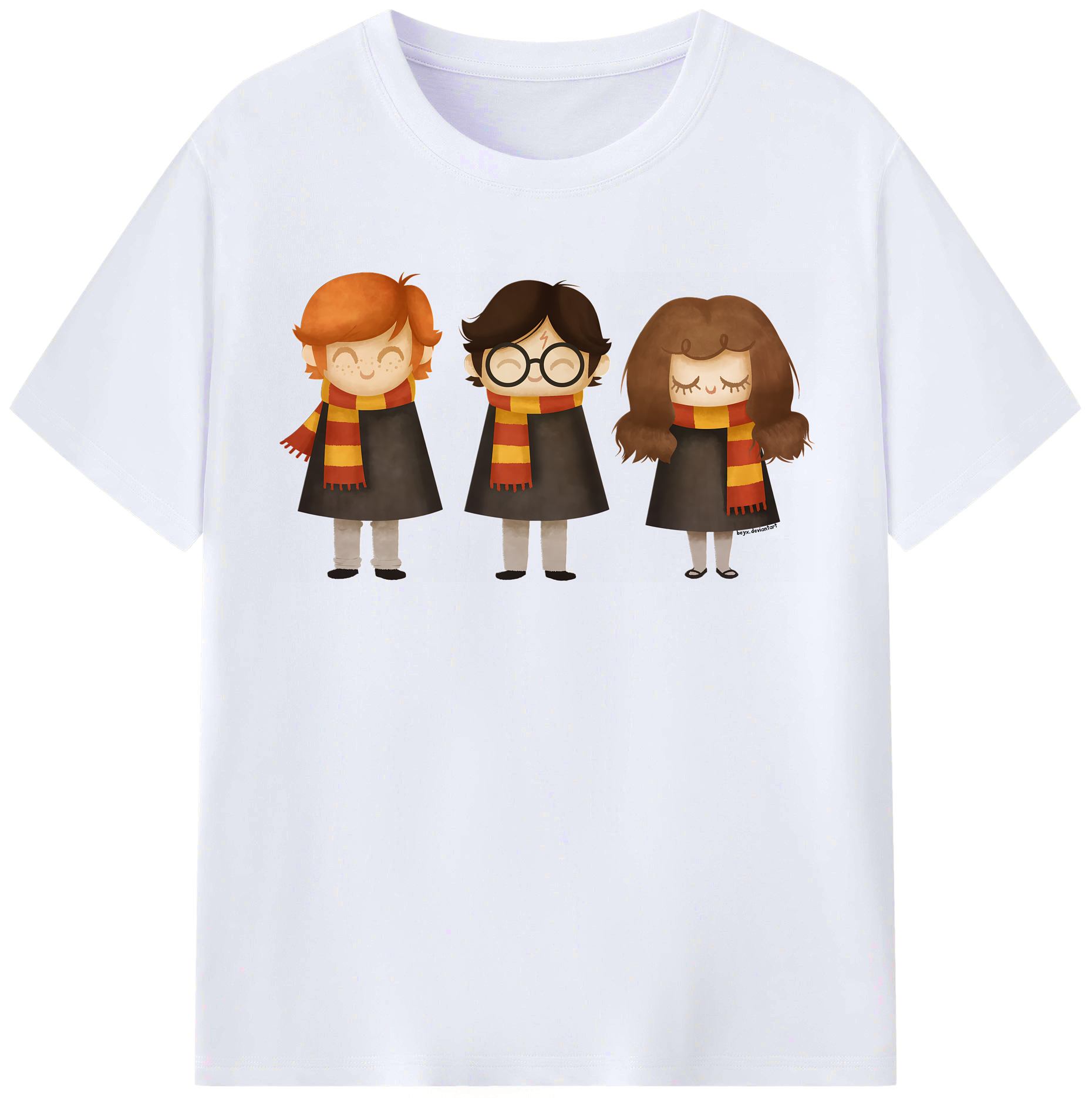 （画像用） Harry Potter ハリー・ポッターシリーズ レディースカジュアルプリントTシャツ（綿100％）