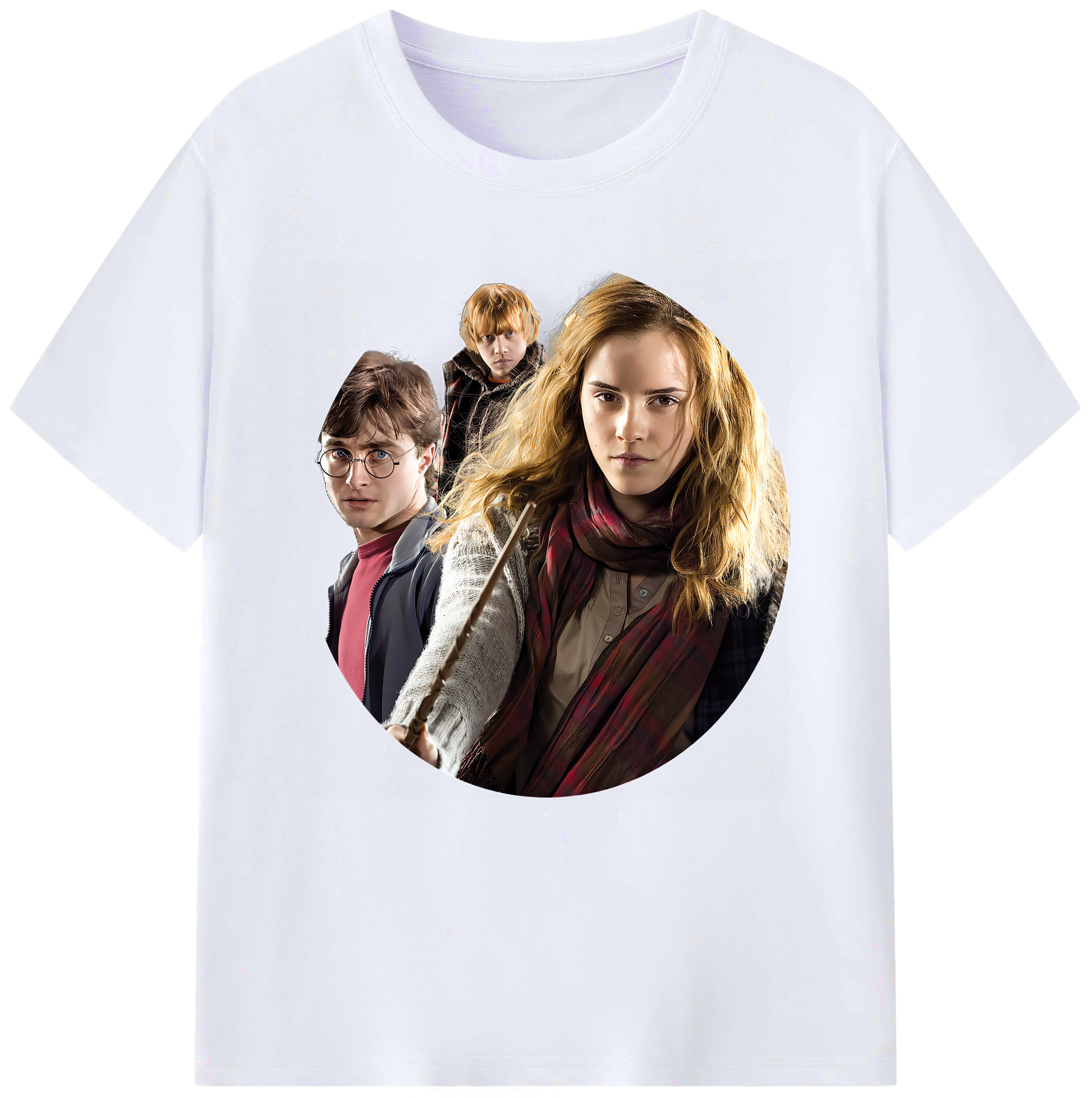 （画像用） Harry Potter ハリー・ポッターシリーズ レディースカジュアルプリントTシャツ（綿100％）
