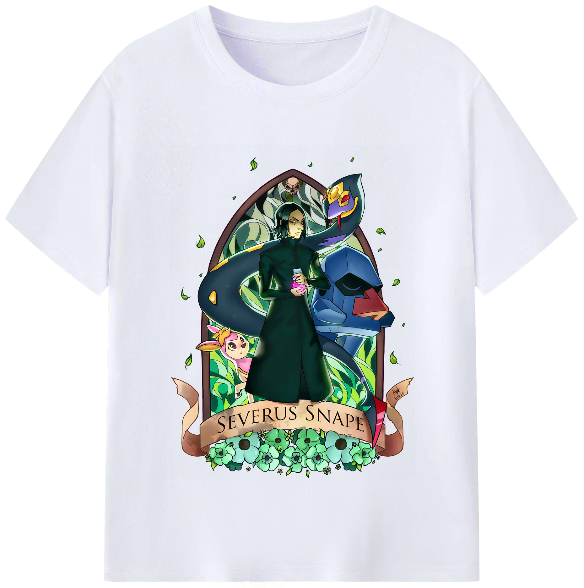 （画像用） Harry Potter ハリー・ポッターシリーズ レディースカジュアルプリントTシャツ（綿100％）
