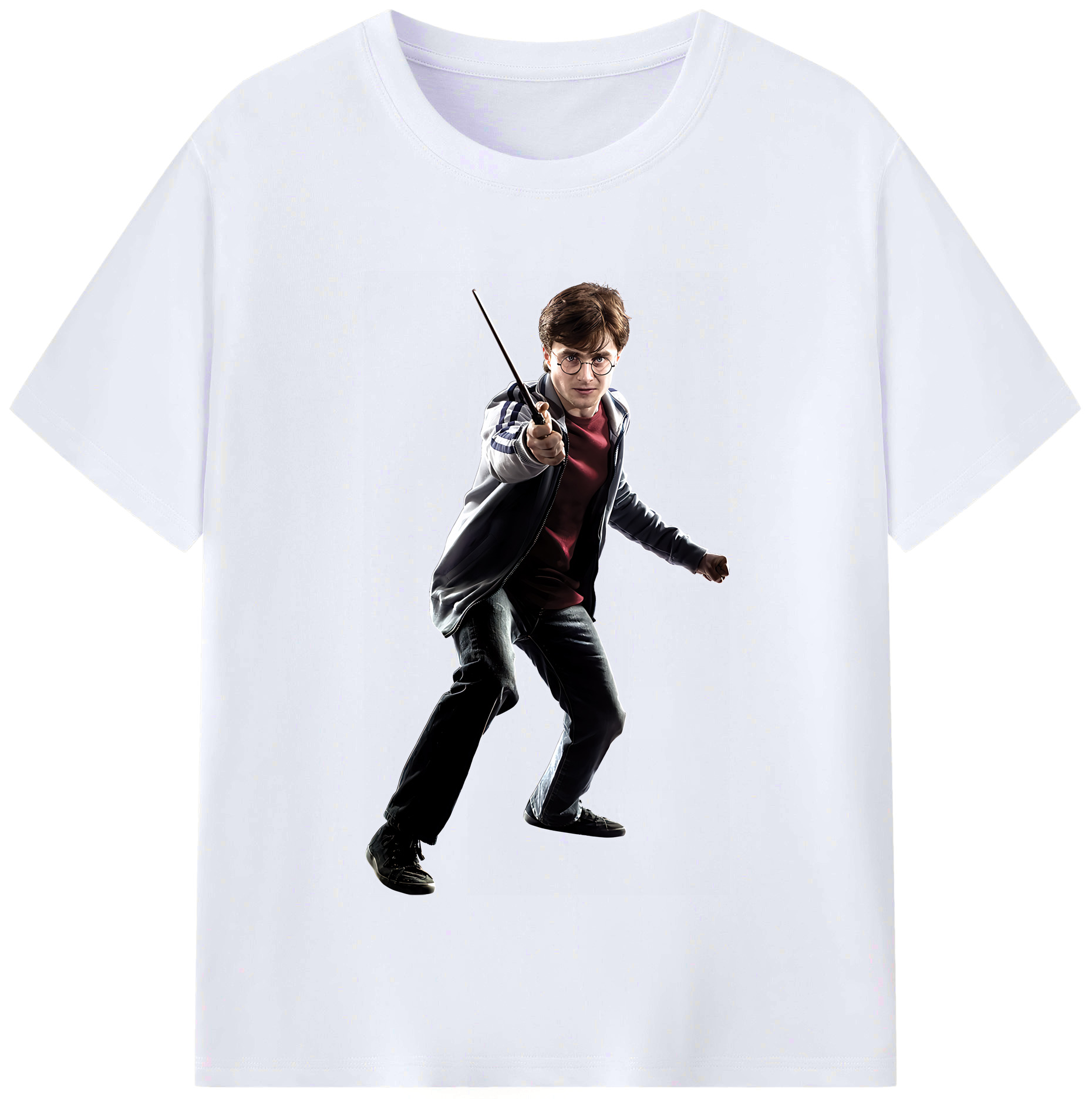 （画像用） Harry Potter ハリー・ポッターシリーズ レディースカジュアルプリントTシャツ（綿100％）