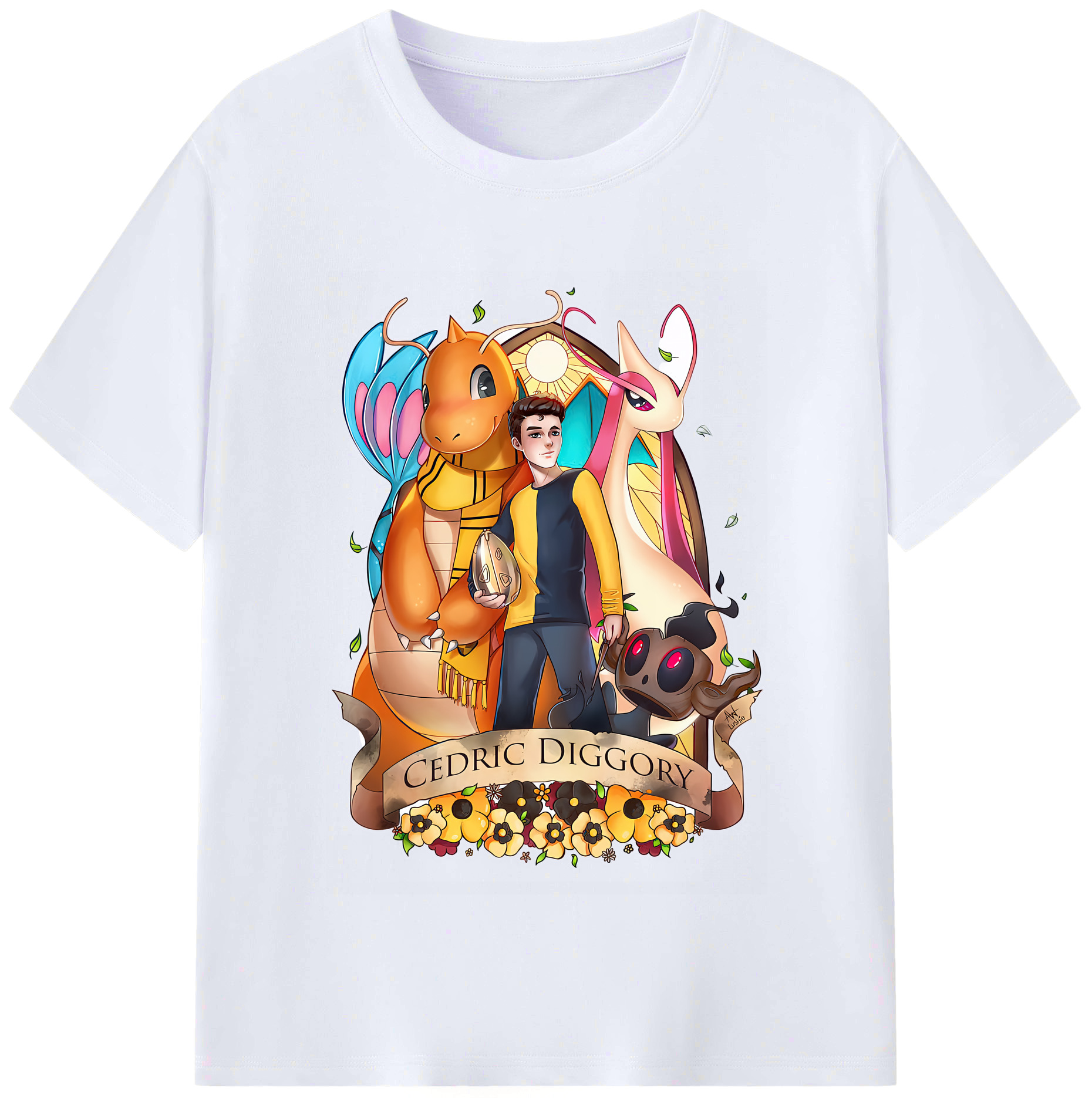 （画像用） Harry Potter ハリー・ポッターシリーズ レディースカジュアルプリントTシャツ（綿100％）