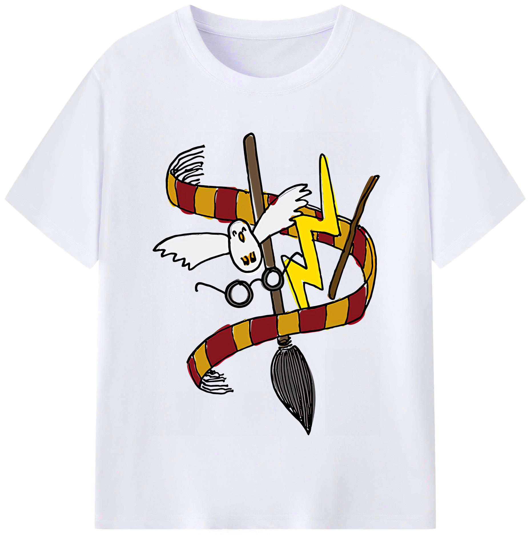 （画像用） Harry Potter ハリー・ポッターシリーズ レディースカジュアルプリントTシャツ（綿100％）