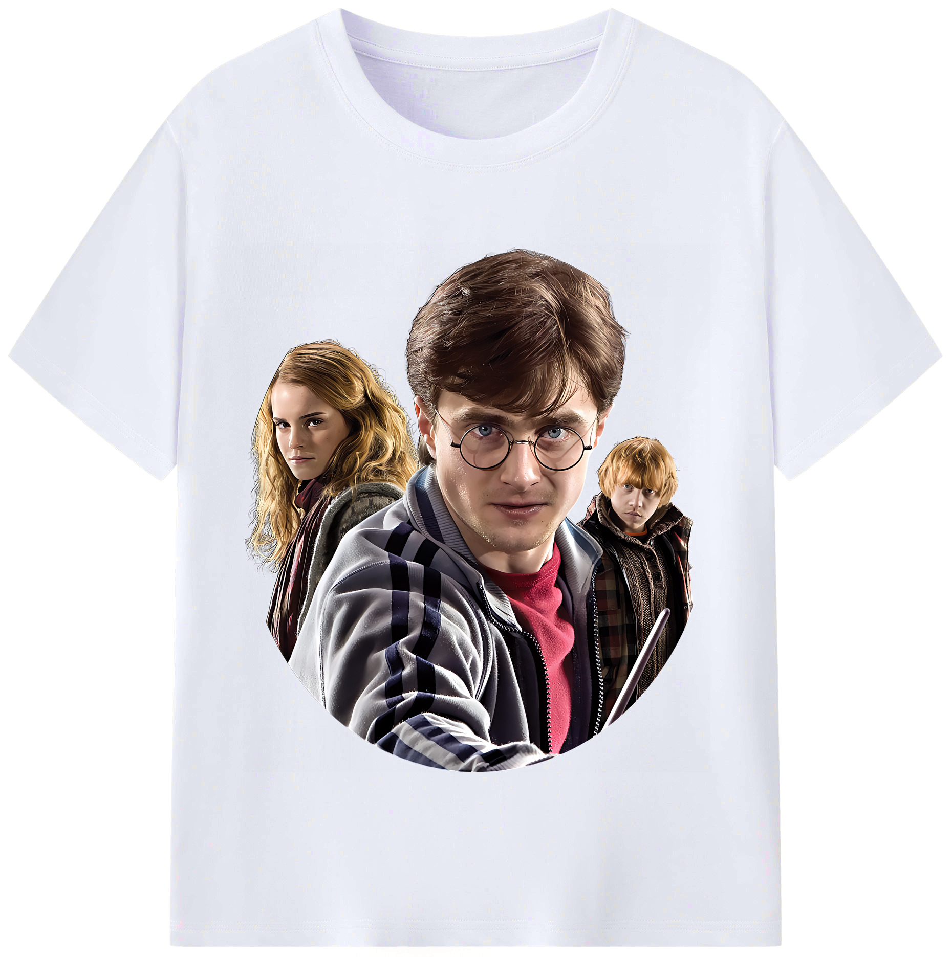 （画像用） Harry Potter ハリー・ポッターシリーズ レディースカジュアルプリントTシャツ（綿100％）