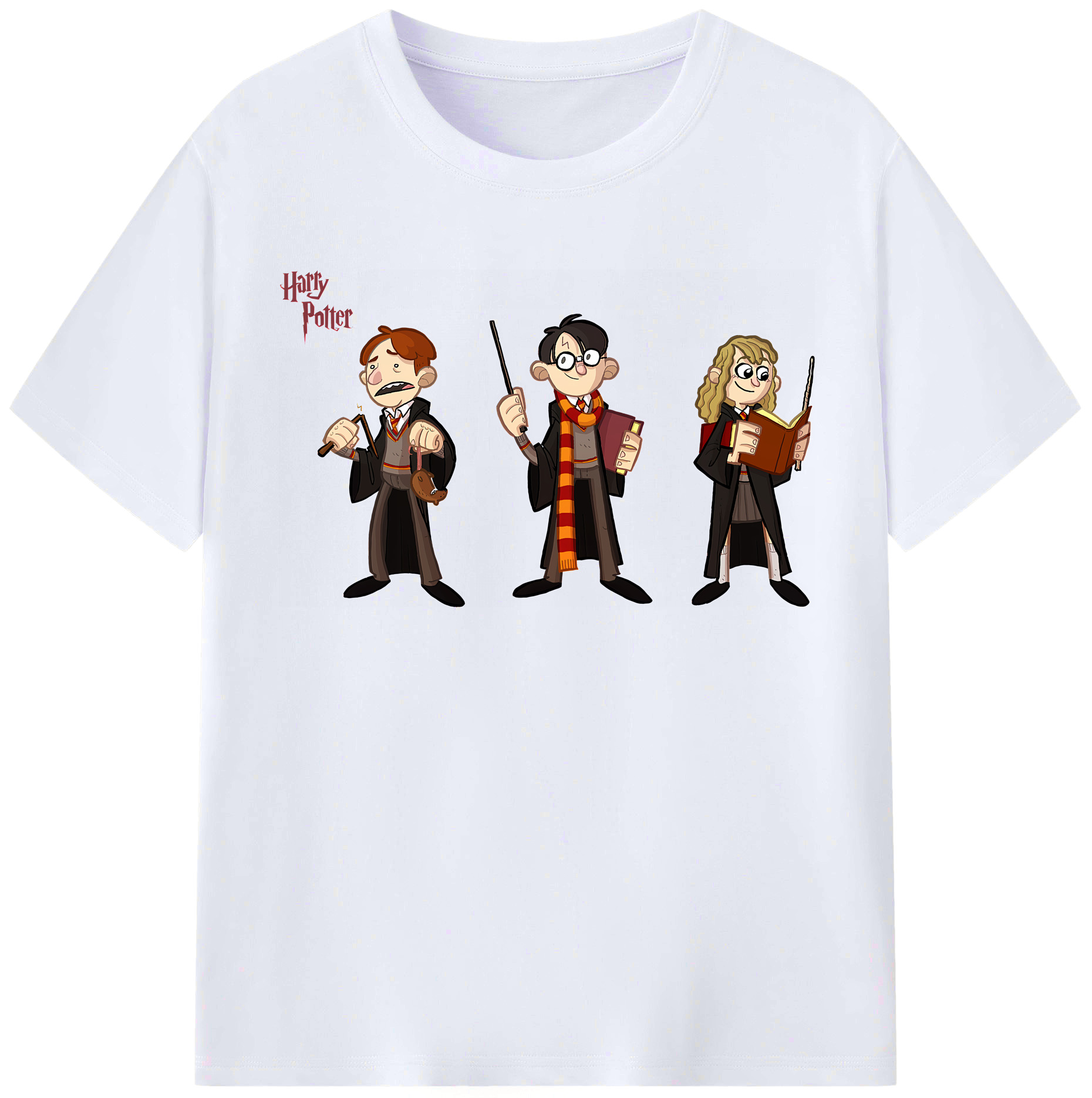 （画像用） Harry Potter ハリー・ポッターシリーズ レディースカジュアルプリントTシャツ（綿100％）