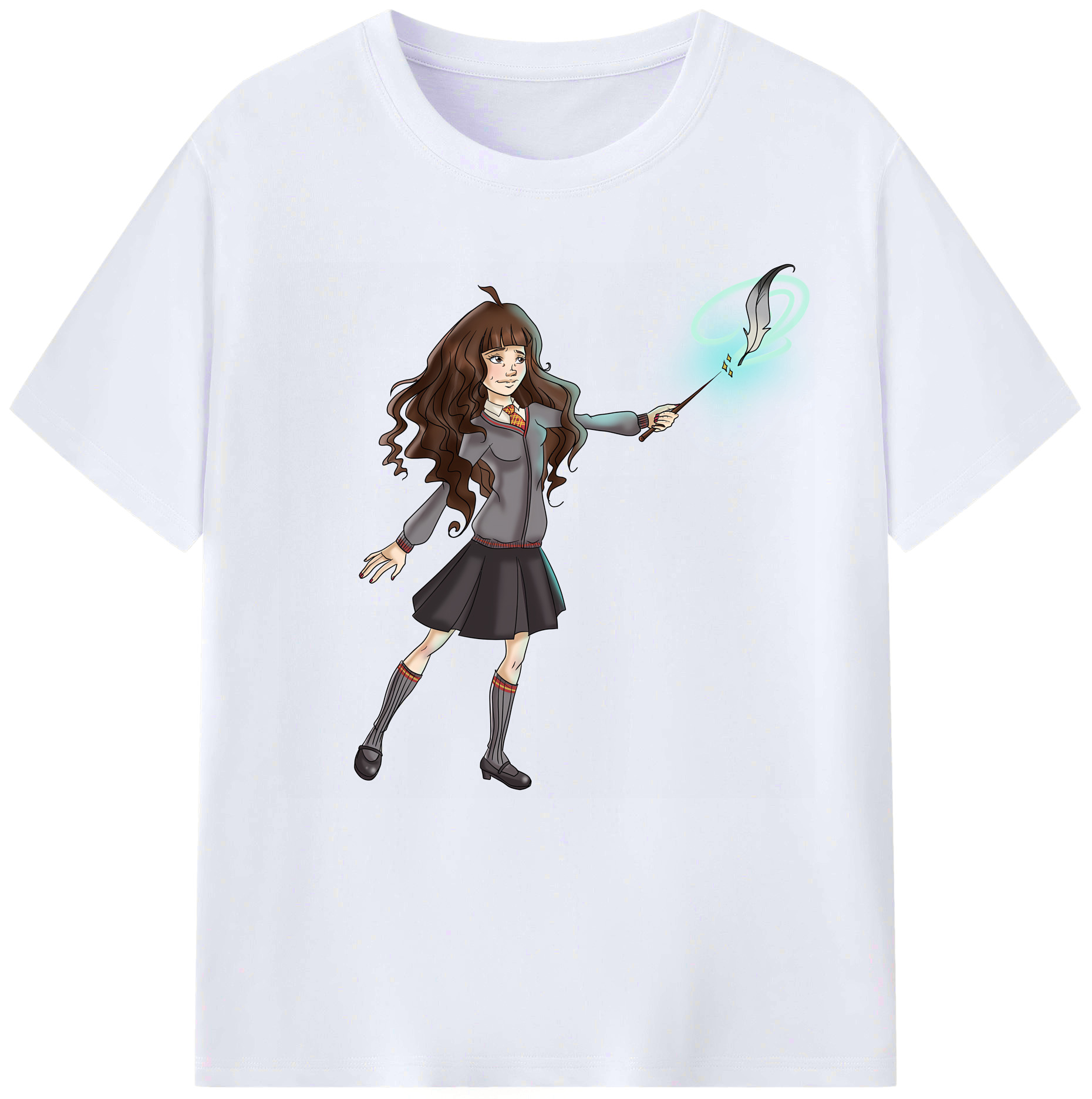 （画像用） Harry Potter ハリー・ポッターシリーズ レディースカジュアルプリントTシャツ（綿100％）