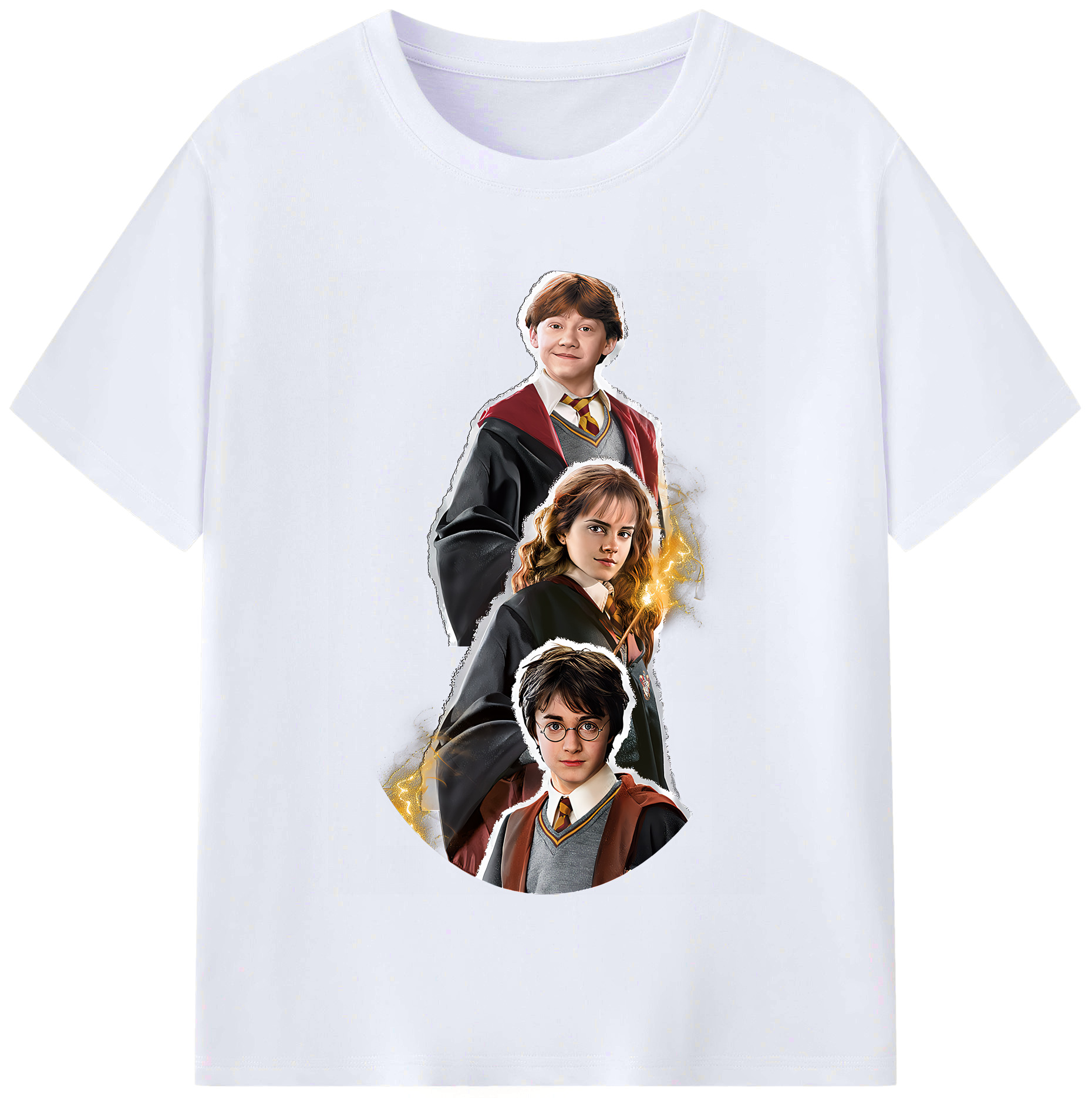 （画像用） Harry Potter ハリー・ポッターシリーズ レディースカジュアルプリントTシャツ（綿100％）
