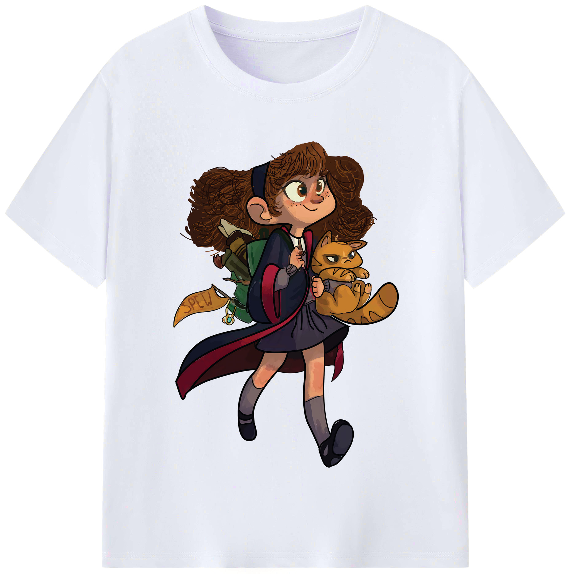 （画像用） Harry Potter ハリー・ポッターシリーズ レディースカジュアルプリントTシャツ（綿100％）