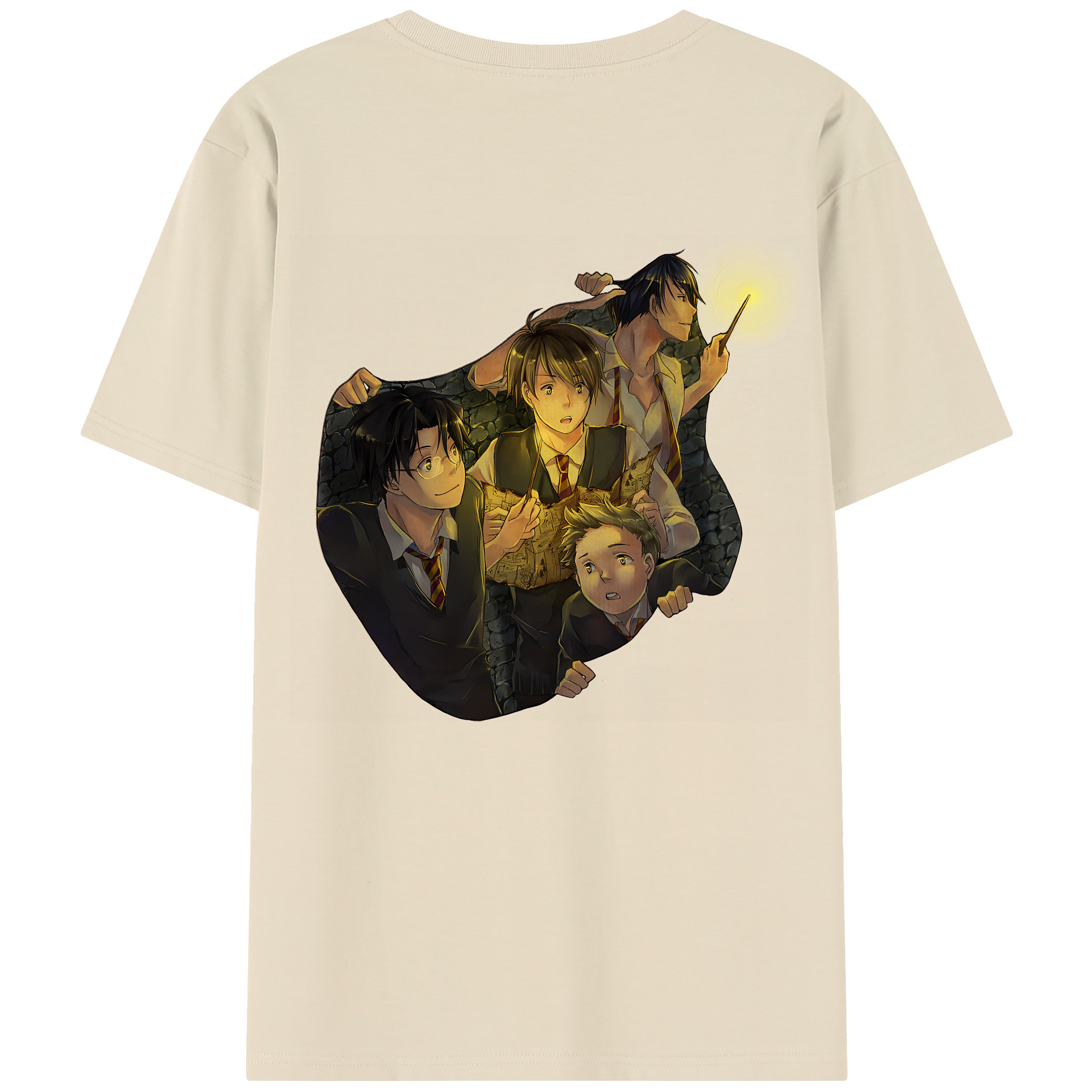（画像用） Harry Potter ハリー・ポッターシリーズ 綿100％半袖Tシャツ（背面プリント）