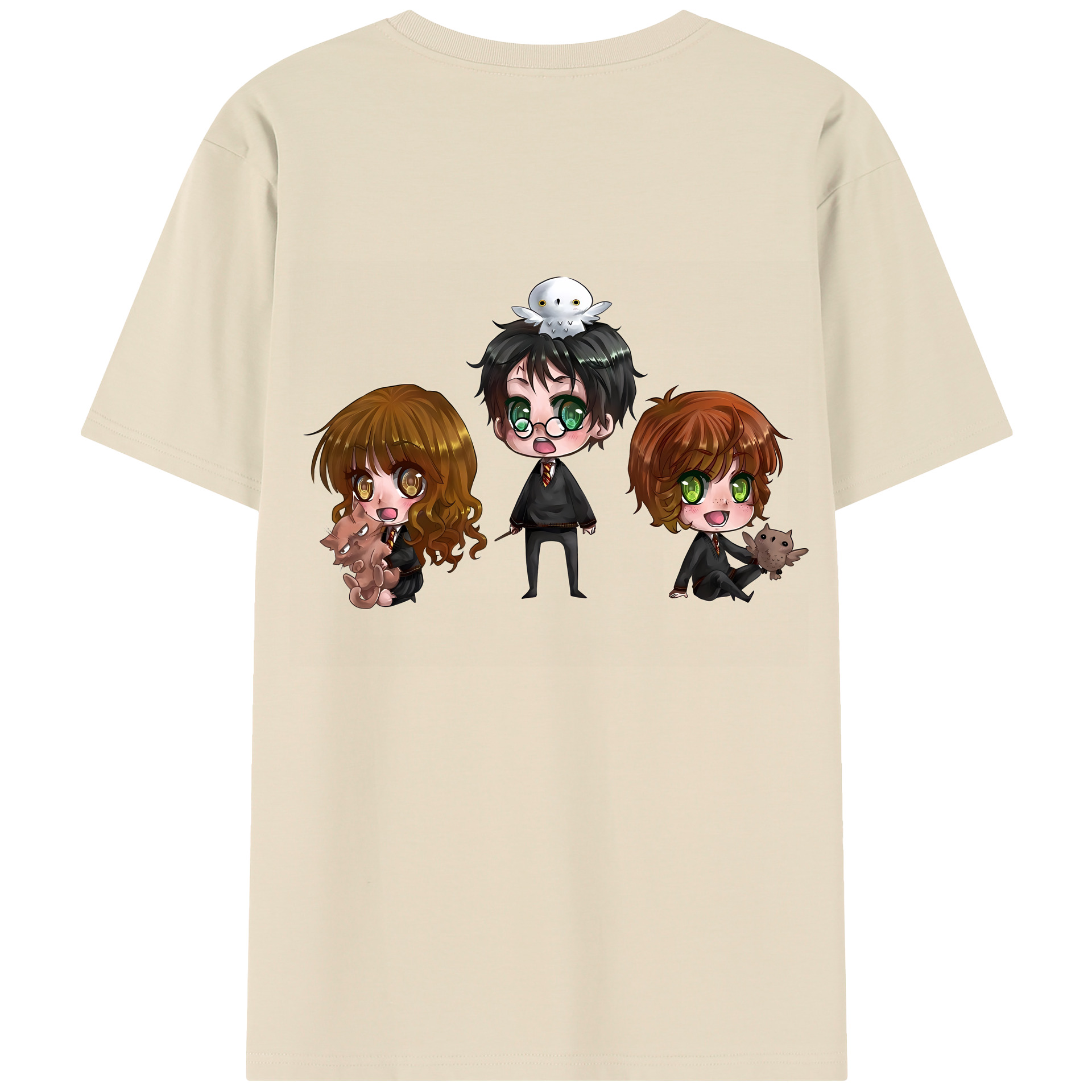 （画像用） Harry Potter ハリー・ポッターシリーズ 綿100％半袖Tシャツ（背面プリント）
