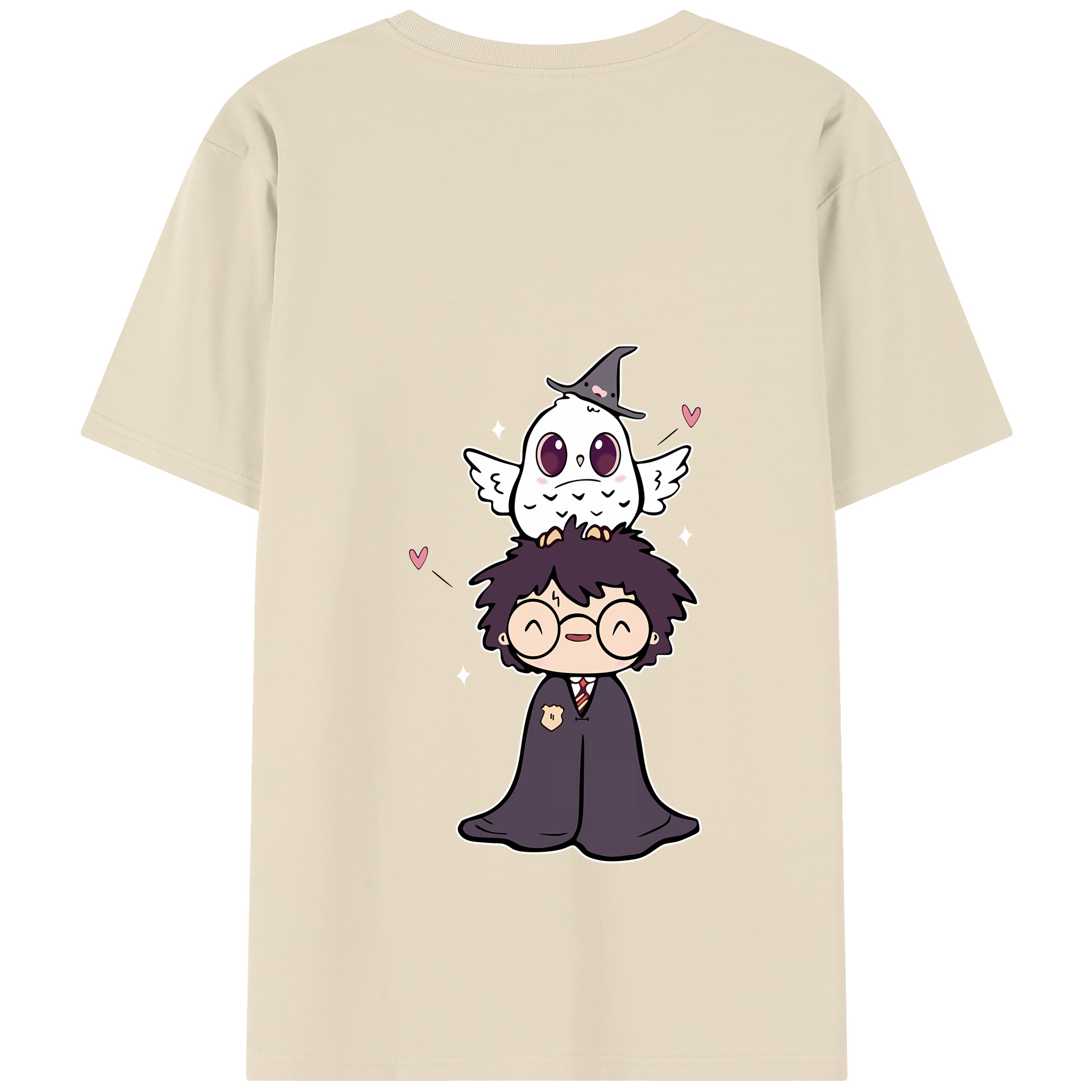 （画像用） Harry Potter ハリー・ポッターシリーズ 綿100％半袖Tシャツ（背面プリント）