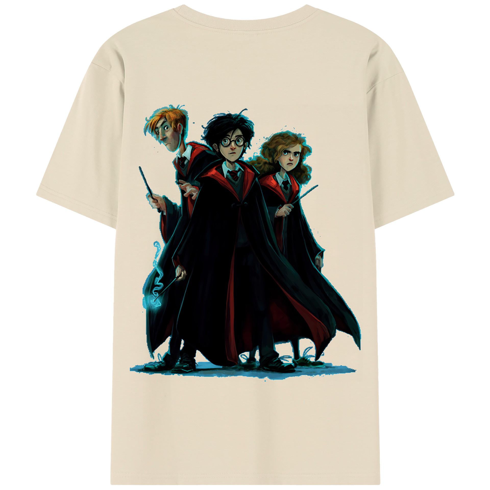 （画像用） Harry Potter ハリー・ポッターシリーズ 綿100％半袖Tシャツ（背面プリント）