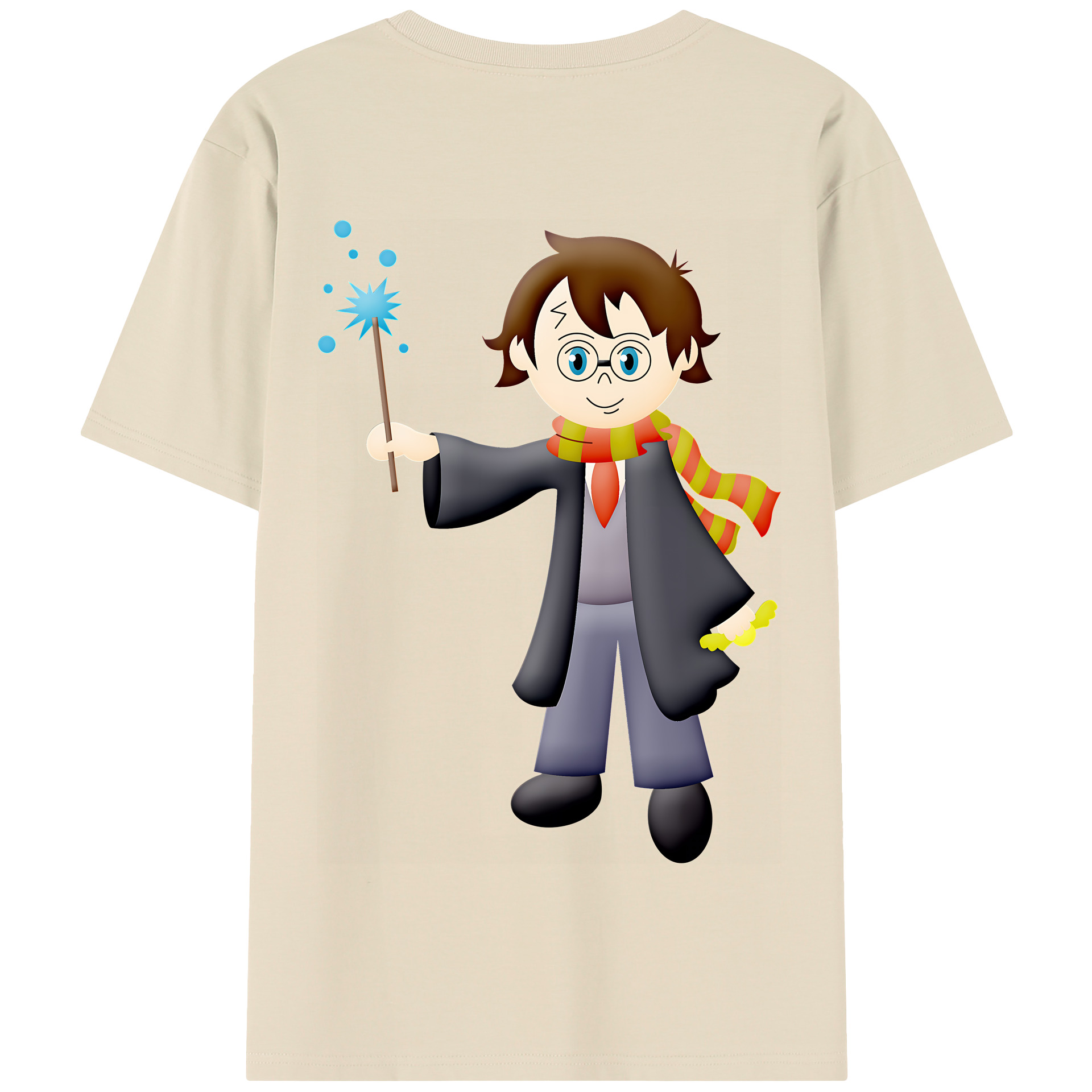 （画像用） Harry Potter ハリー・ポッターシリーズ 綿100％半袖Tシャツ（背面プリント）