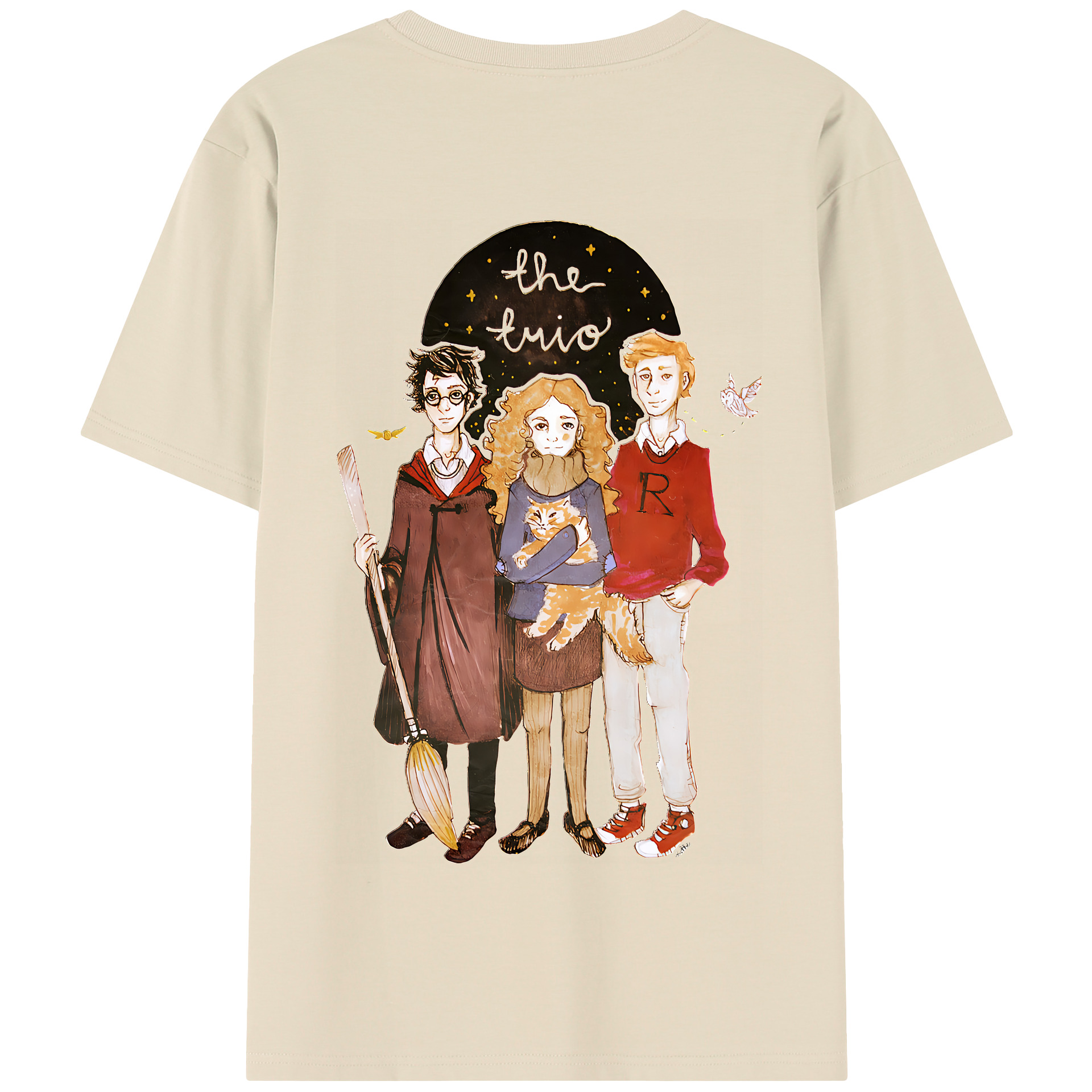 （画像用） Harry Potter ハリー・ポッターシリーズ 綿100％半袖Tシャツ（背面プリント）