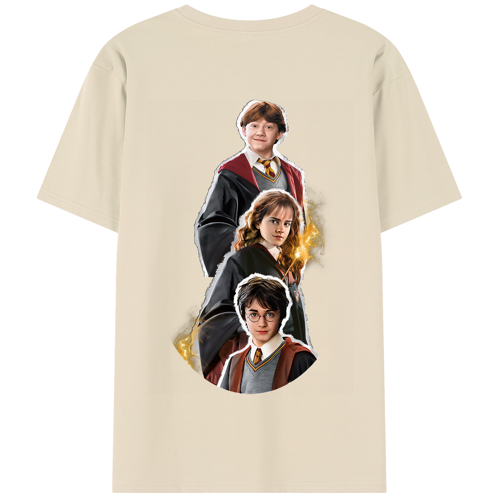 （画像用） Harry Potter ハリー・ポッターシリーズ 綿100％半袖Tシャツ（背面プリント）