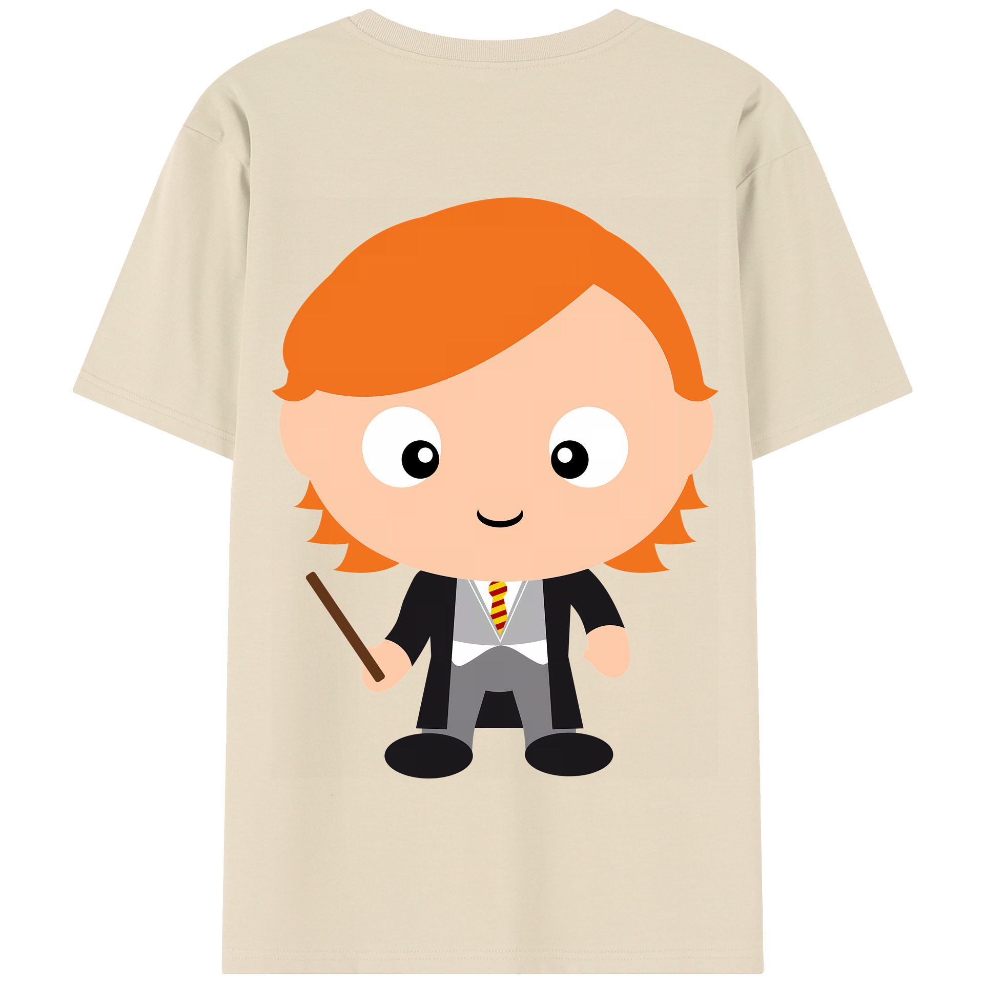 （画像用） Harry Potter ハリー・ポッターシリーズ 綿100％半袖Tシャツ（背面プリント）
