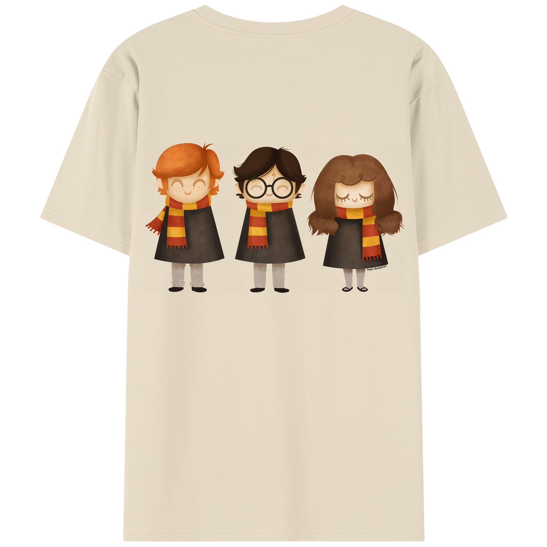 （画像用） Harry Potter ハリー・ポッターシリーズ 綿100％半袖Tシャツ（背面プリント）