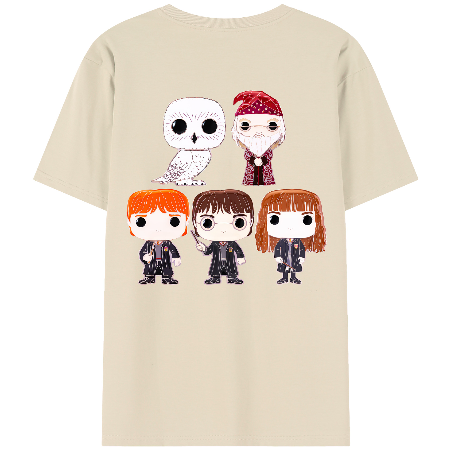 （画像用） Harry Potter ハリー・ポッターシリーズ 綿100％半袖Tシャツ（背面プリント）
