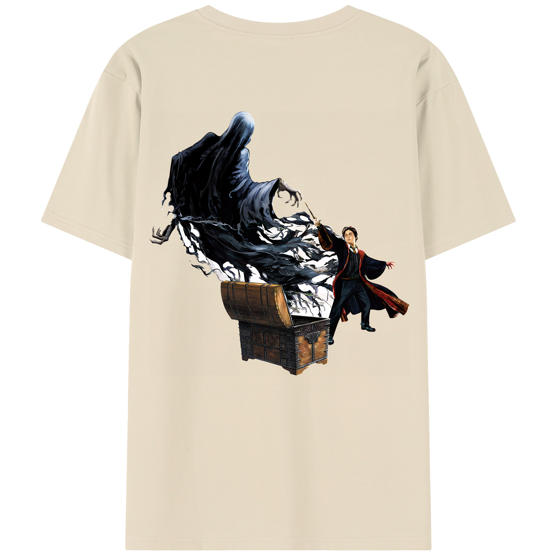 （画像用） Harry Potter ハリー・ポッターシリーズ 綿100％半袖Tシャツ（背面プリント）
