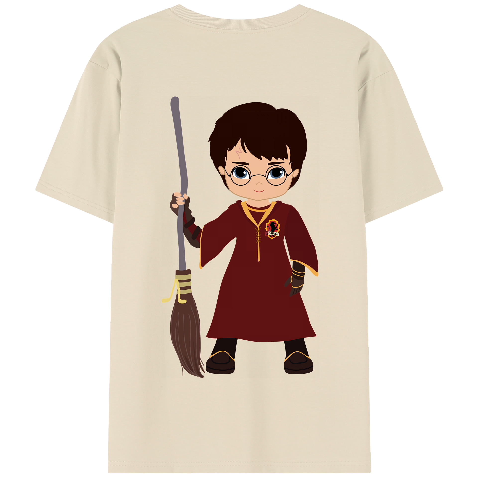 （画像用） Harry Potter ハリー・ポッターシリーズ 綿100％半袖Tシャツ（背面プリント）