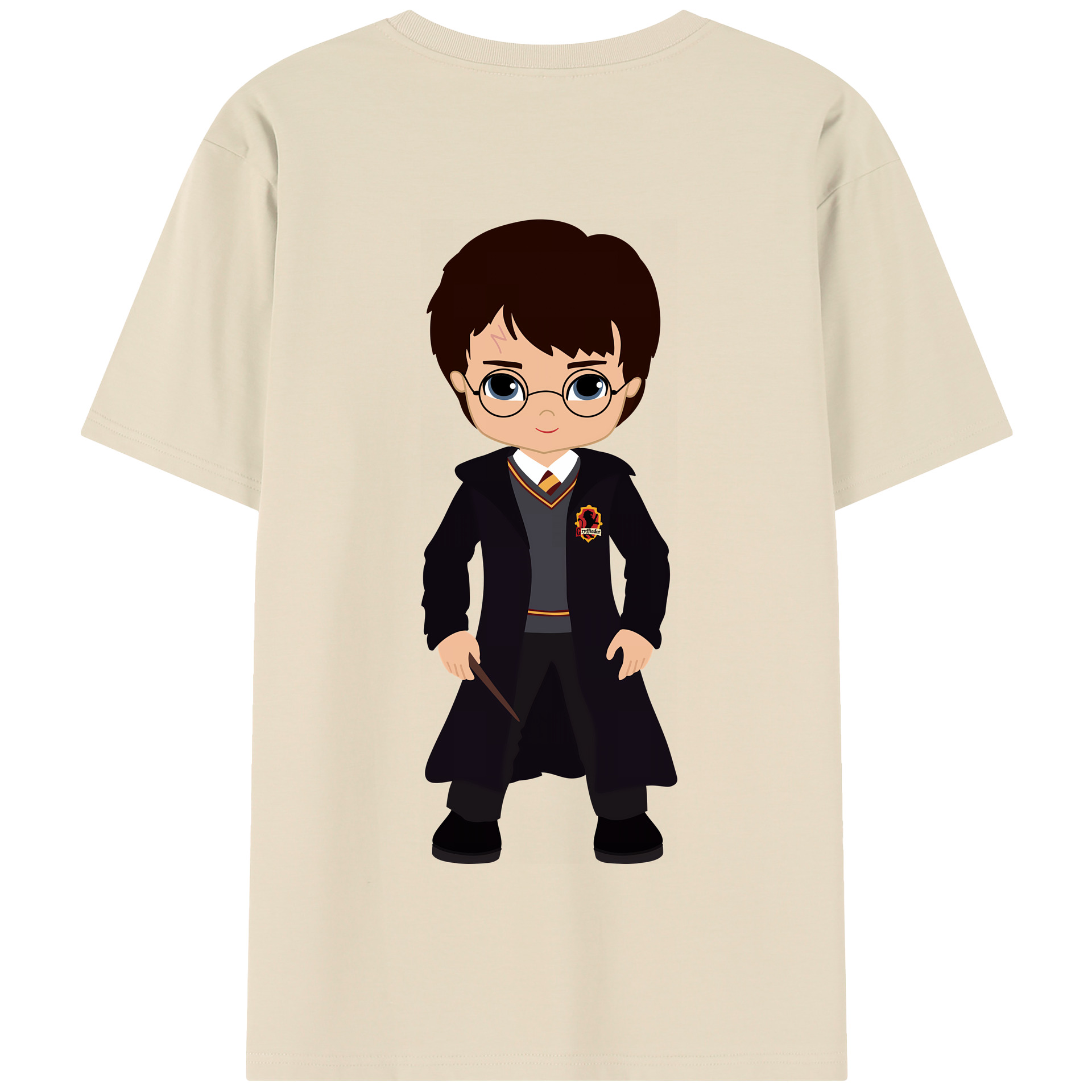 （画像用） Harry Potter ハリー・ポッターシリーズ 綿100％半袖Tシャツ（背面プリント）