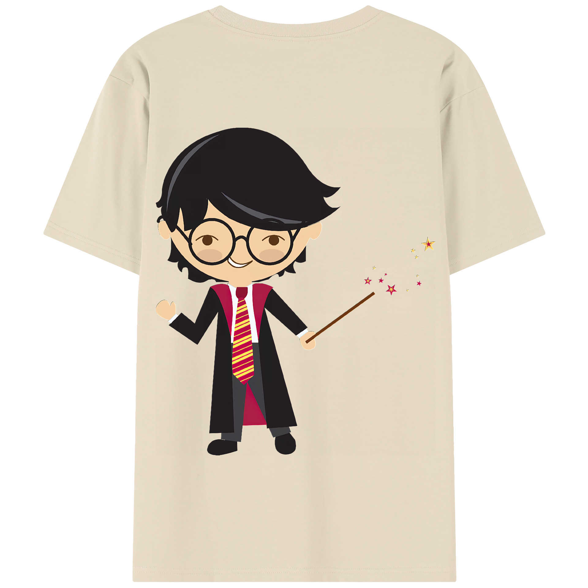 （画像用） Harry Potter ハリー・ポッターシリーズ 綿100％半袖Tシャツ（背面プリント）